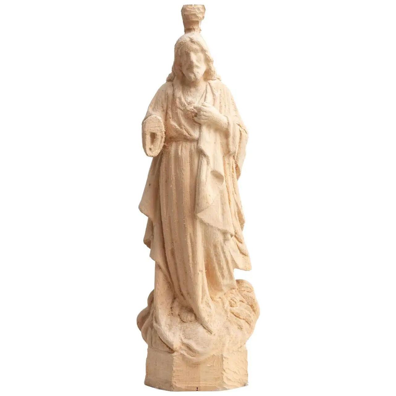 Traditional Religious Turned Jesus Christ Wooden Sculpture