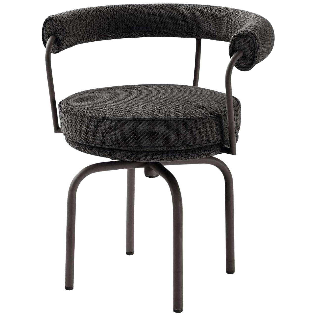 Charlotte Perriand LC7 Outdoors Textured Black Chair by Cassina