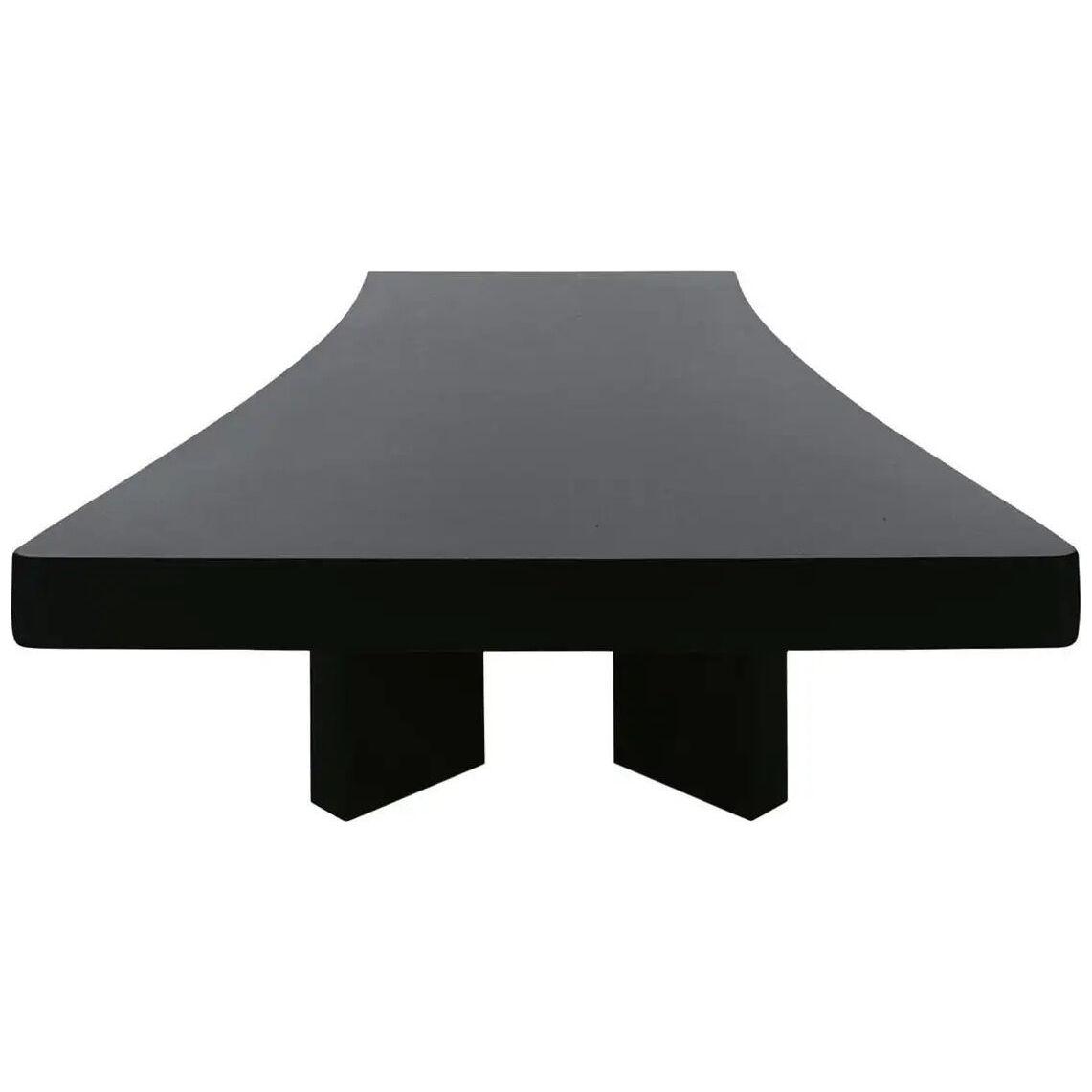 Charlotte Perriand 515 Plana Coffee Table, Black Stained Wood by Cassina