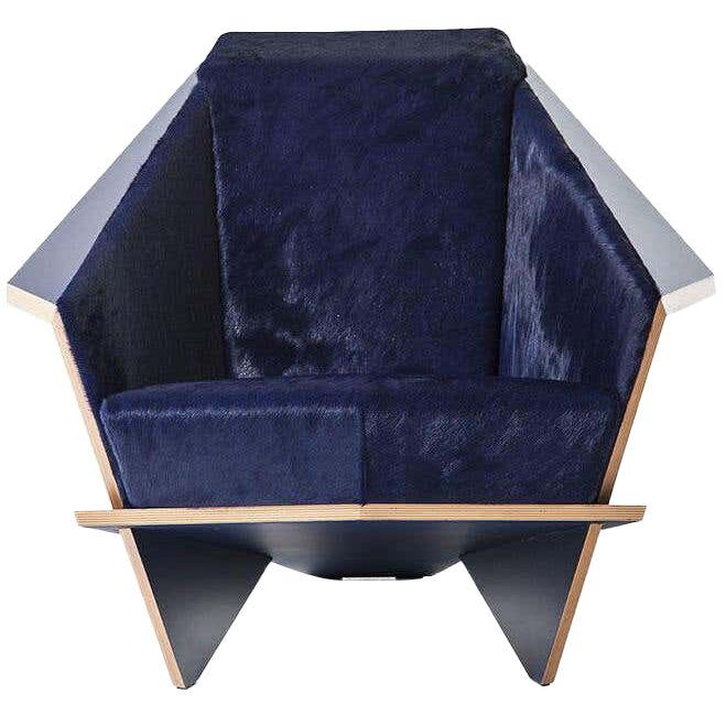Frank Lloyd Wrigh Limited Edition Blue Taliesina Armchair