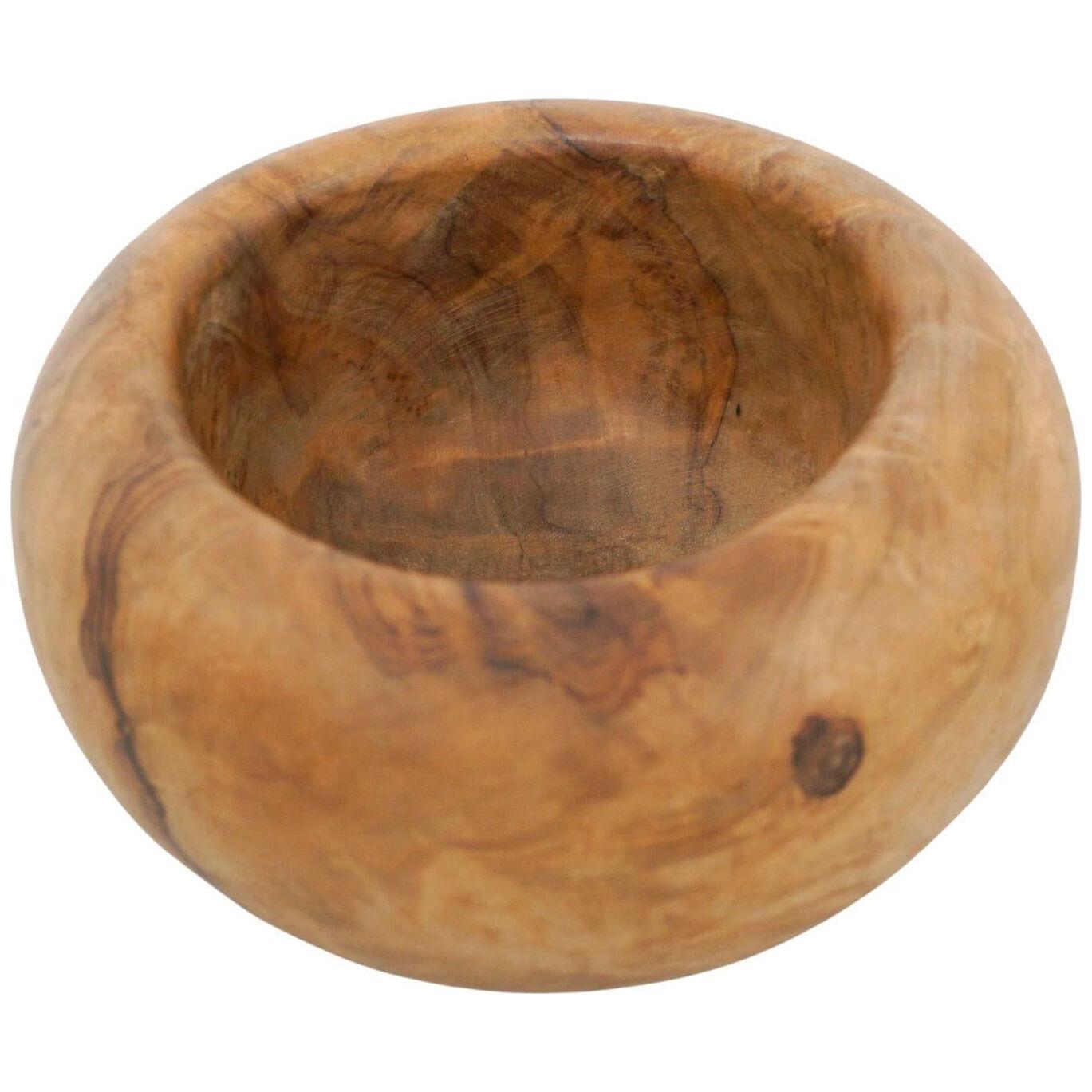 Early 20th Century Spanish Traditional Olive Wood Bowl