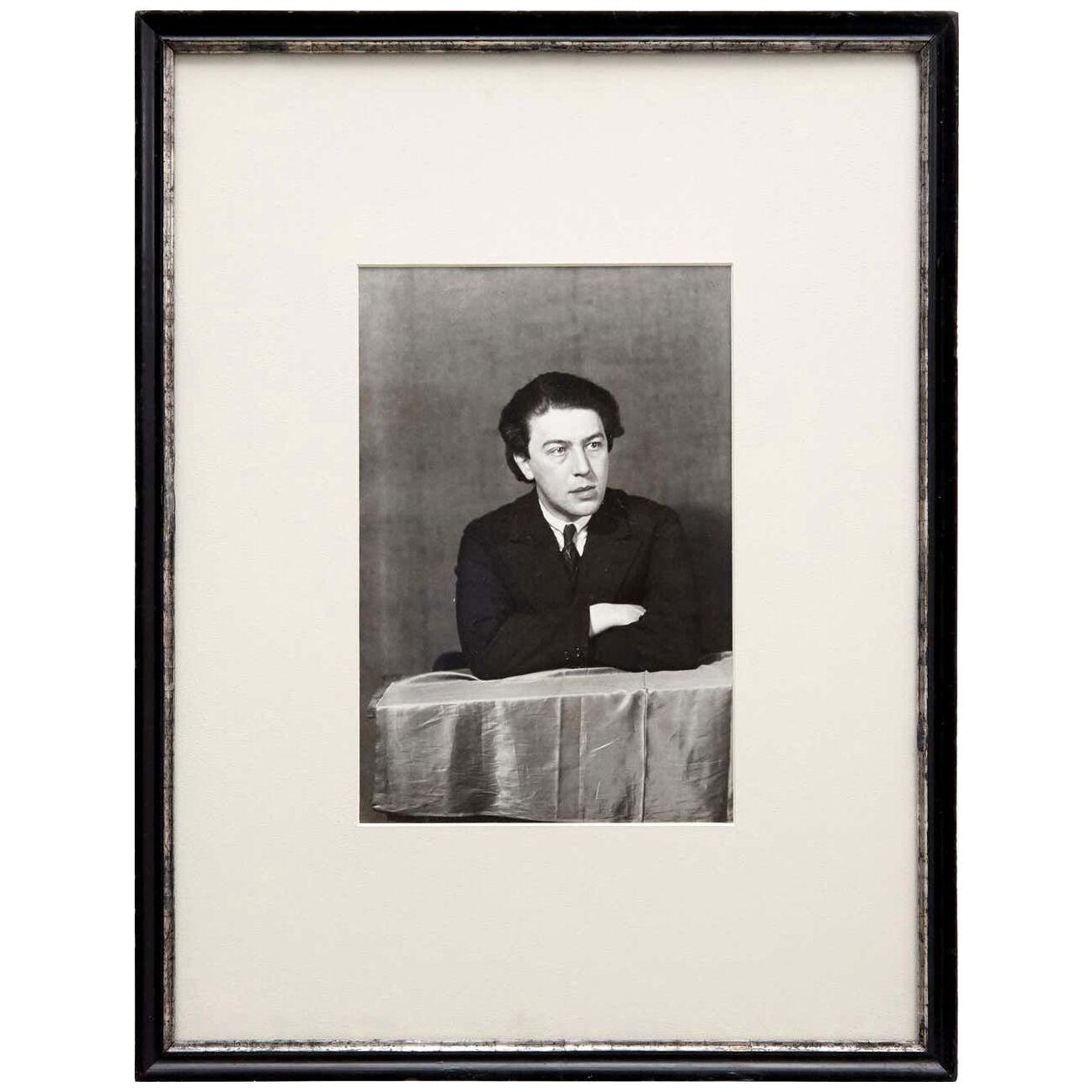 Man Ray Black and White Portrait Photography of André Breton