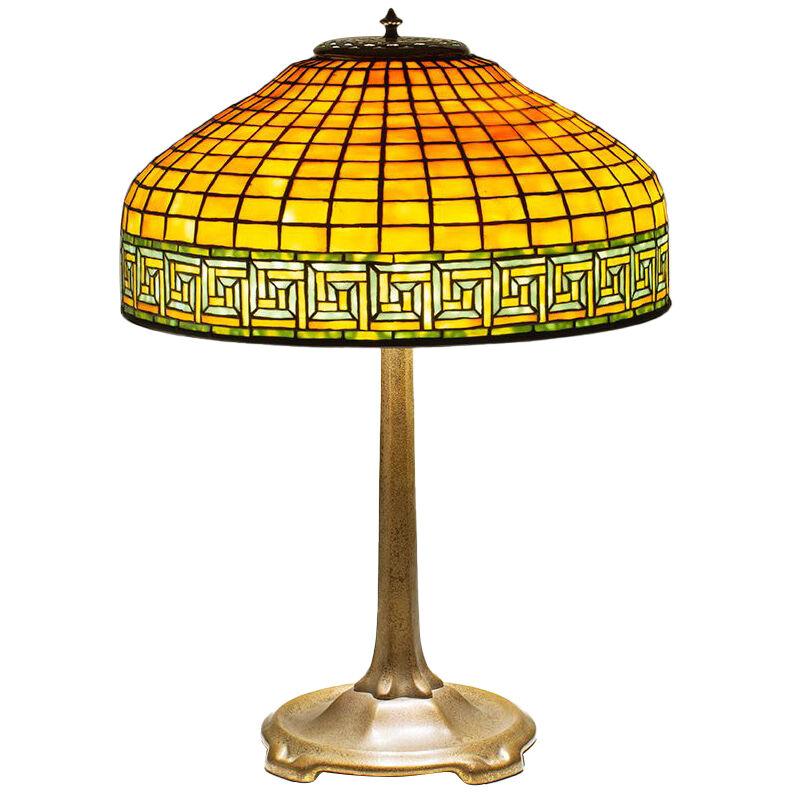"Greek Key" Table Lamp