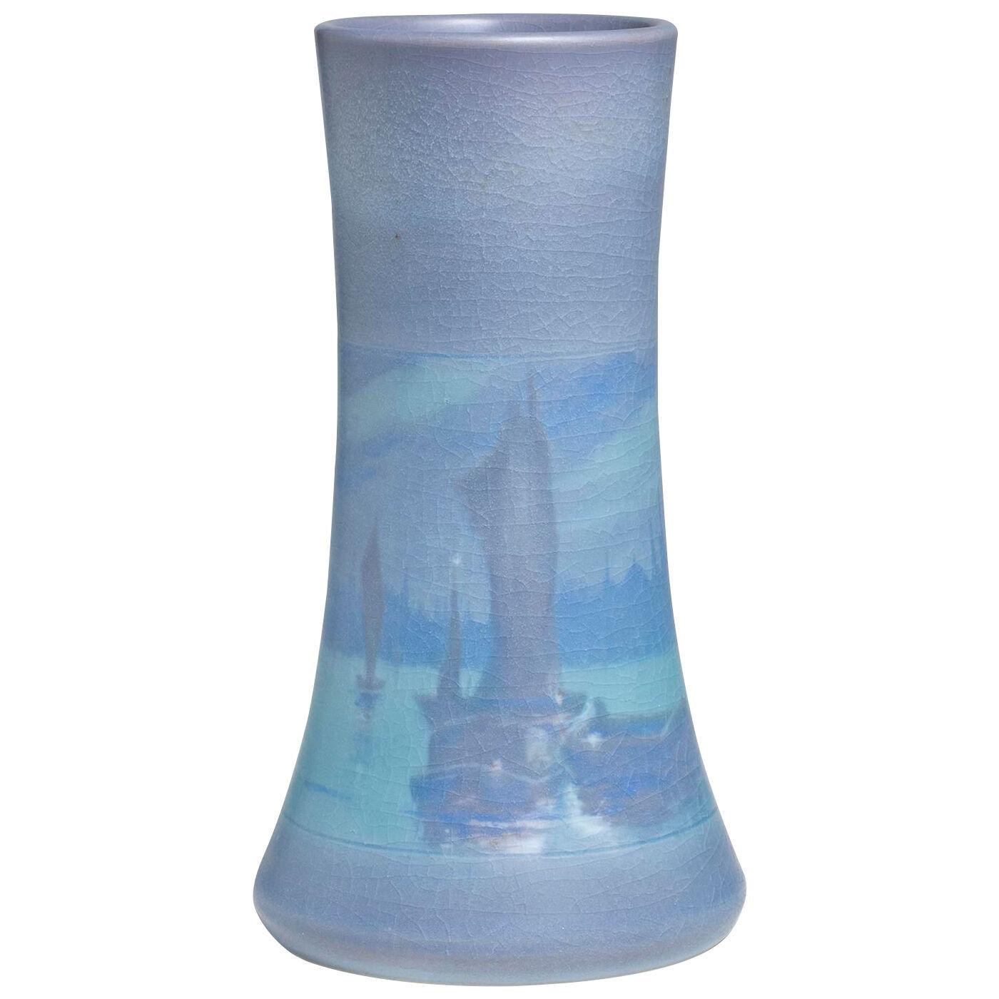 Scenic Vellum Harbor Vase