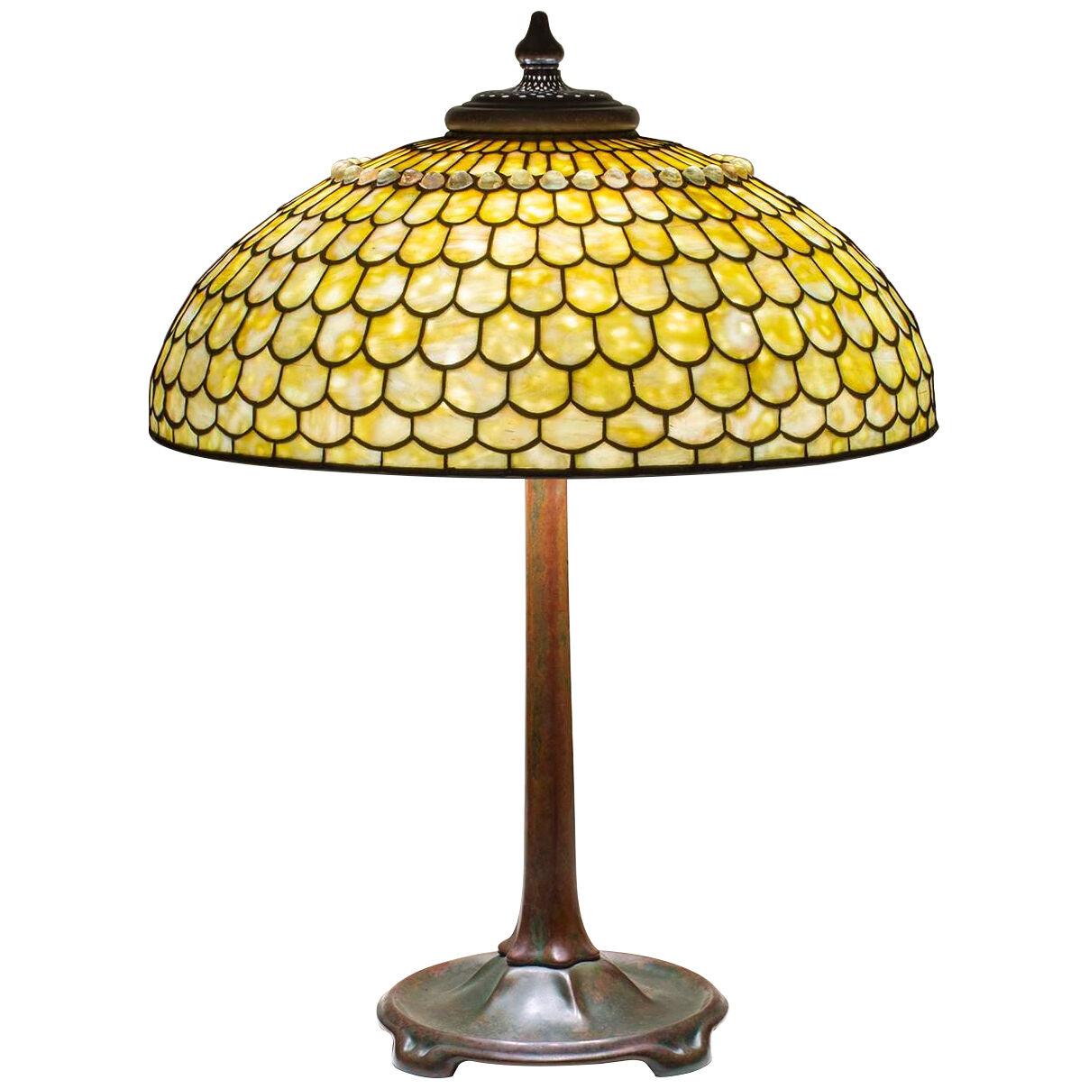 Jeweled Fish Scale Table Lamp