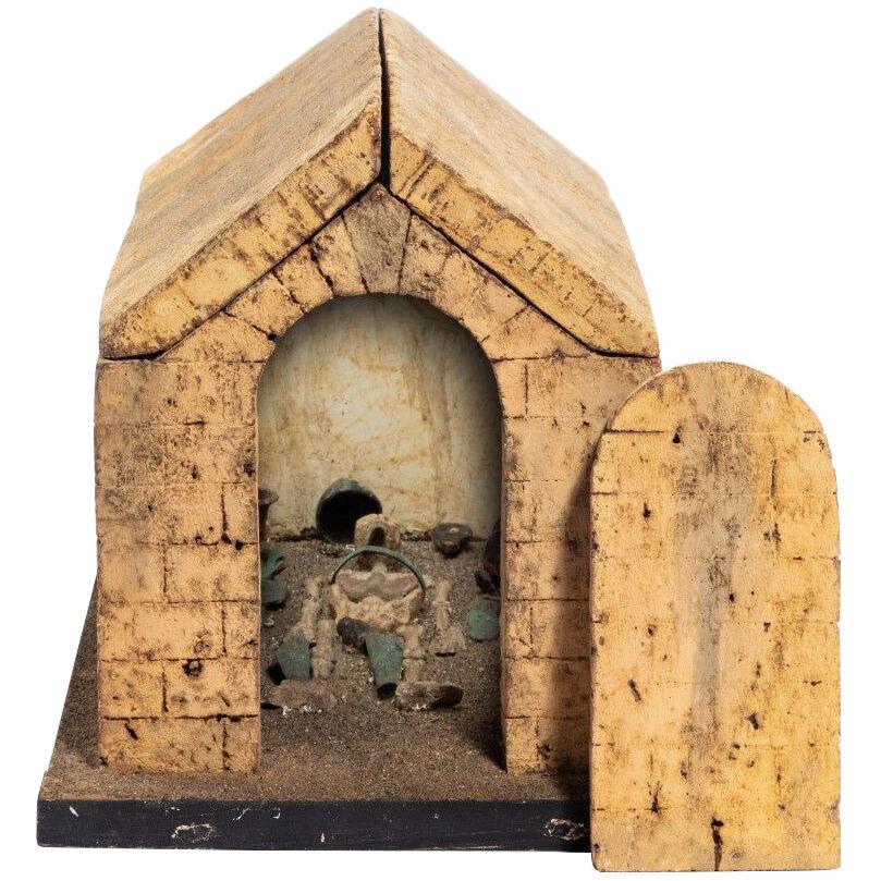 Model of the Paestum Tomb Attributed to the workshop of Domenico Padiglione