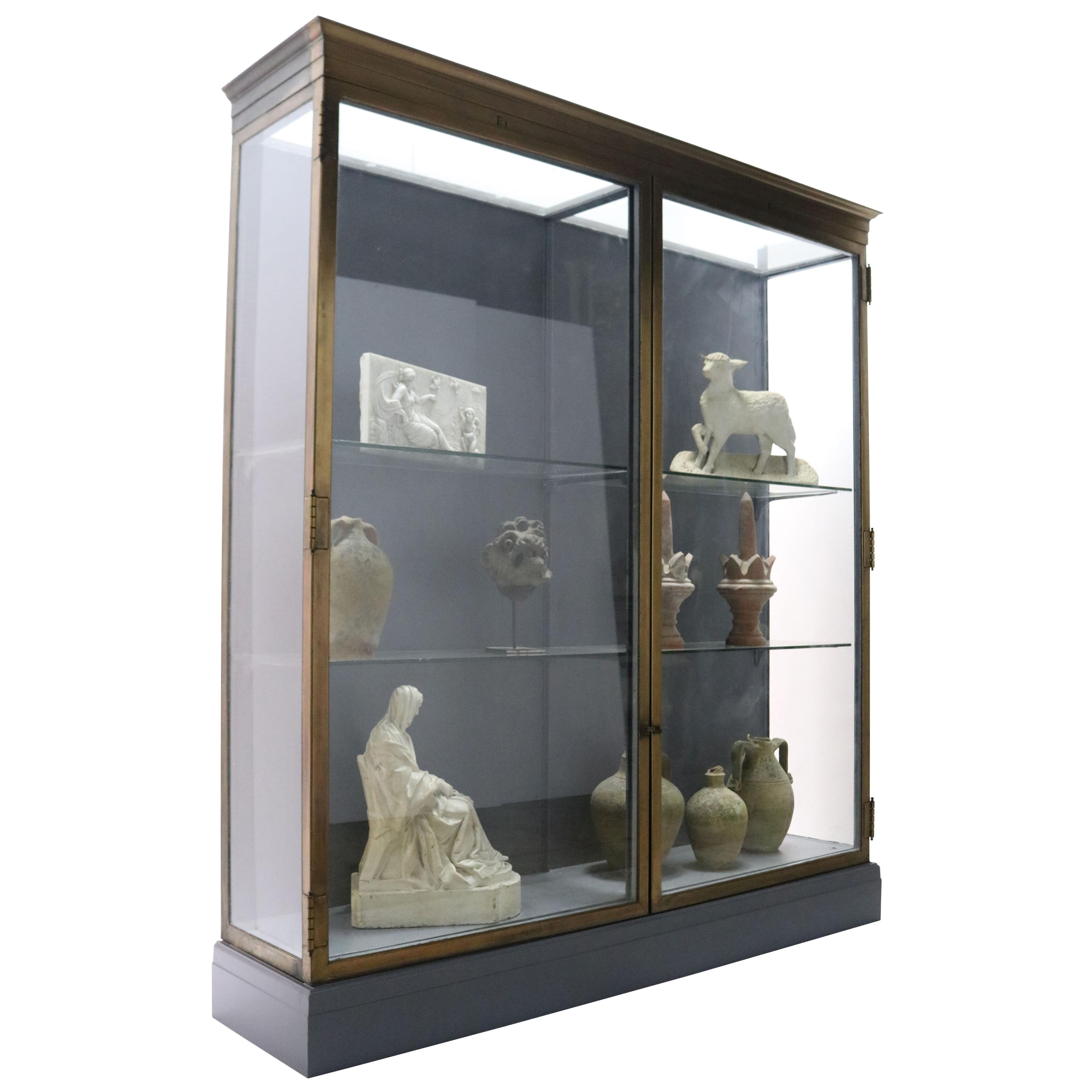 Glazed Bronze Museum Display Cabinet From The V&A