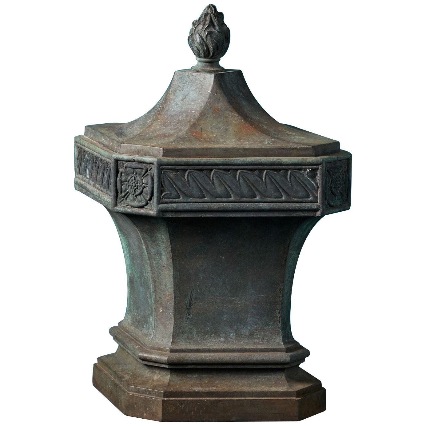 Antique Shaped Bronze Finial