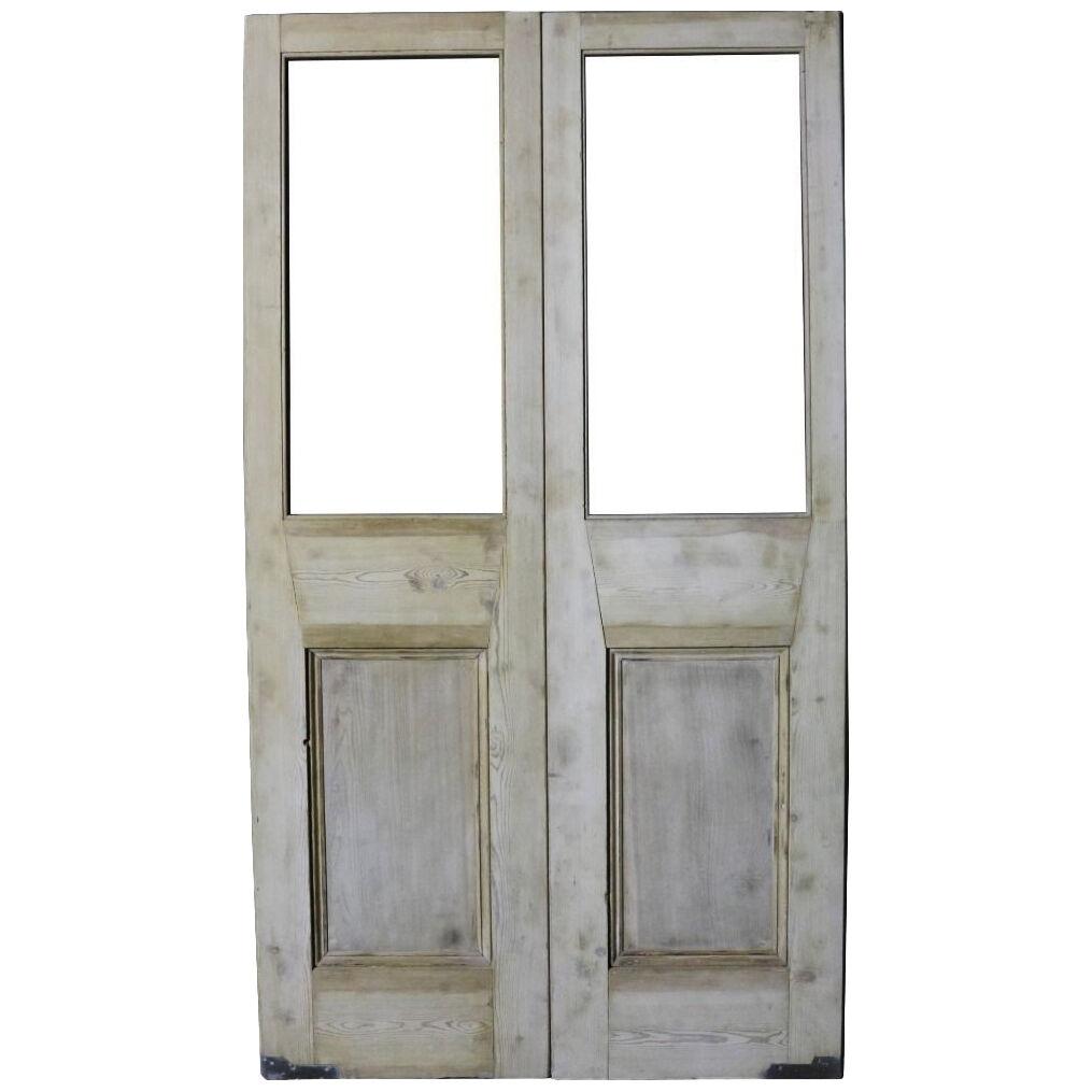 A Set of Reclaimed Pine Double Doors