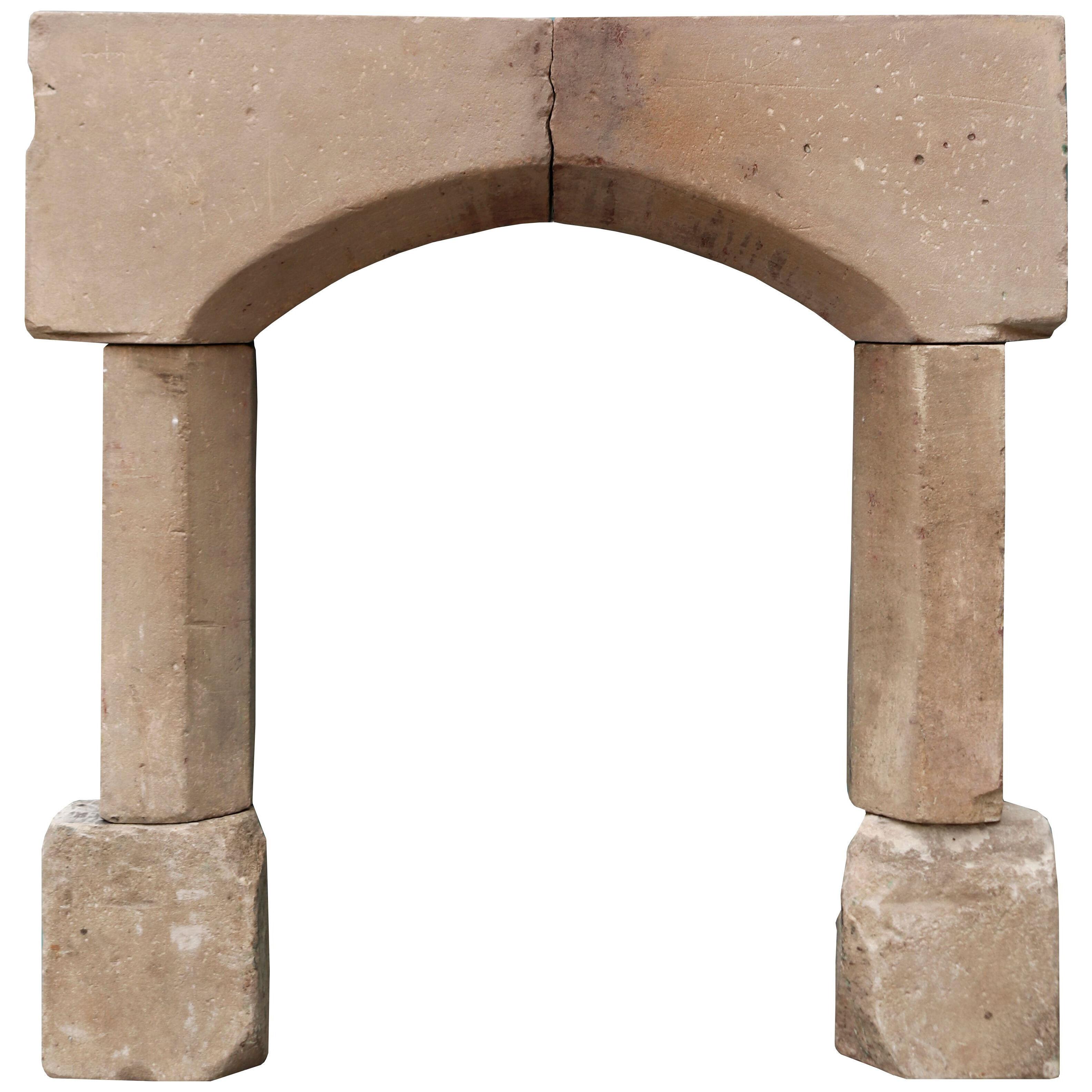 A Reclaimed 18th Century Sandstone Fire Surround
