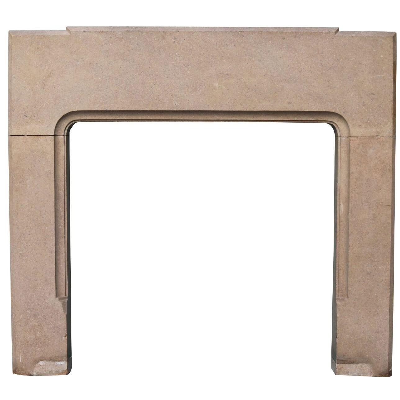 A Reclaimed 1920s Fossilised Limestone Fire Surround
