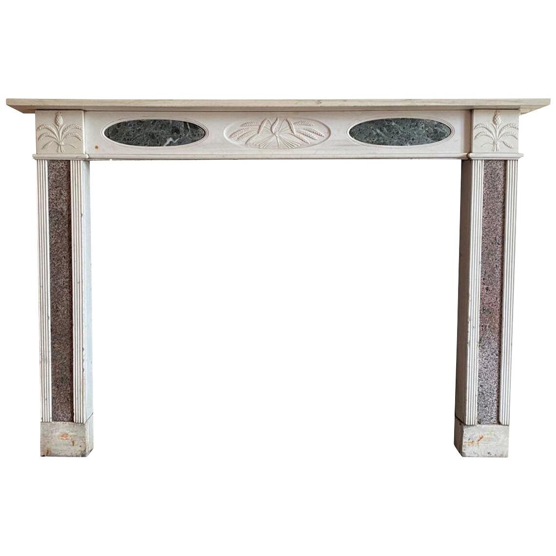 An English Regency Period Marble Fireplace