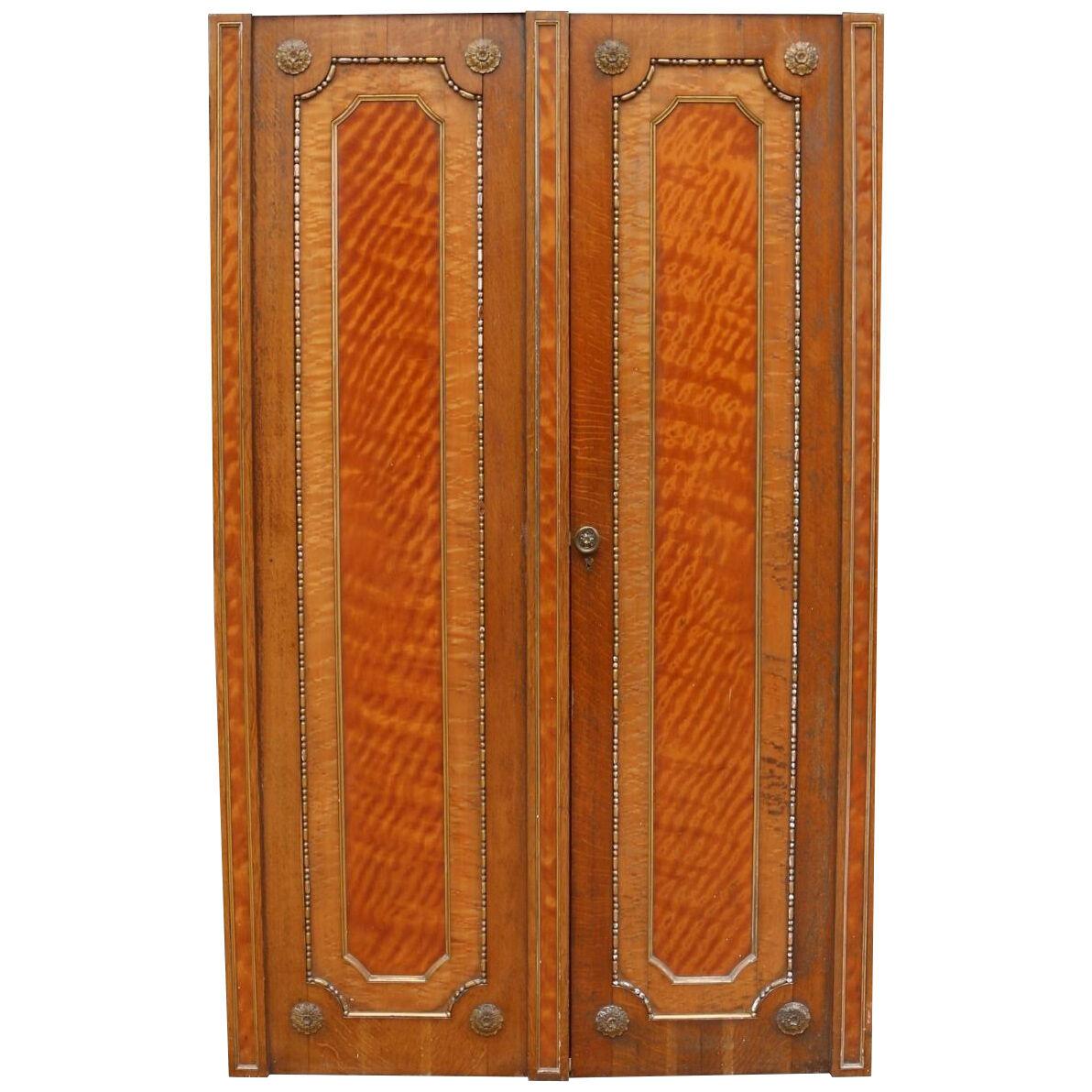 A Set of Fine Quality Oak and Maple Double Doors