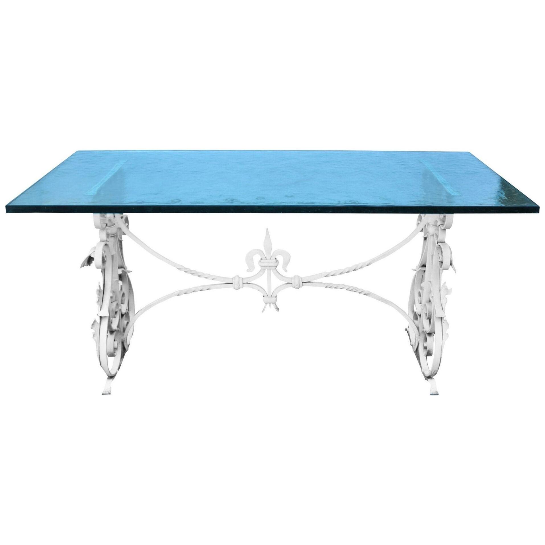 A Wrought Iron Conservatory or Garden Table