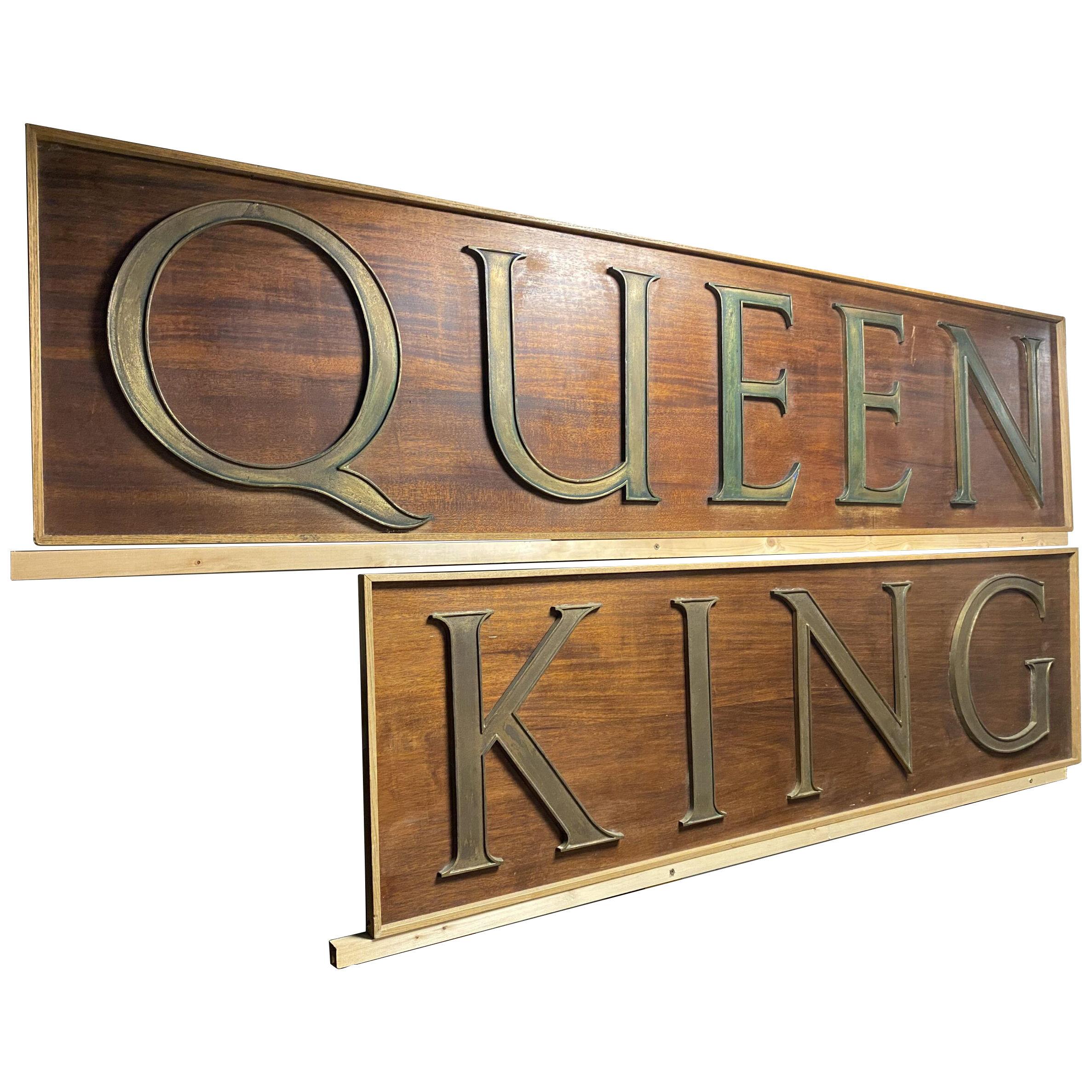Large ‘King’ Wall Hanging Sign