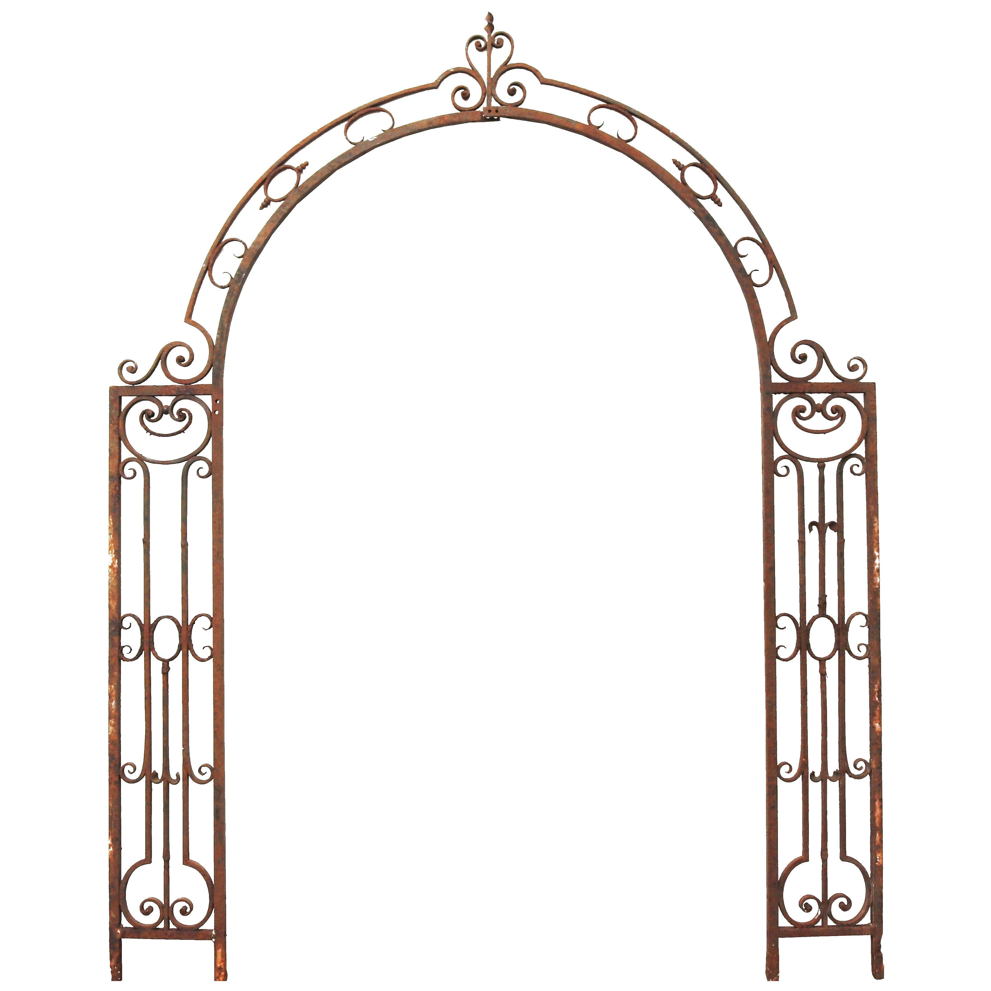Georgian Wrought Iron Garden Archway