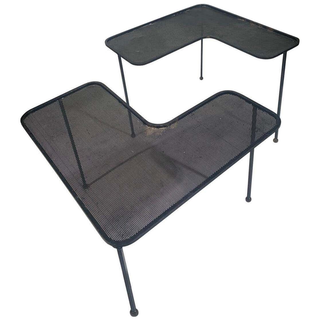 Pair of Domino Tables by Mathieu Mategot, 1975