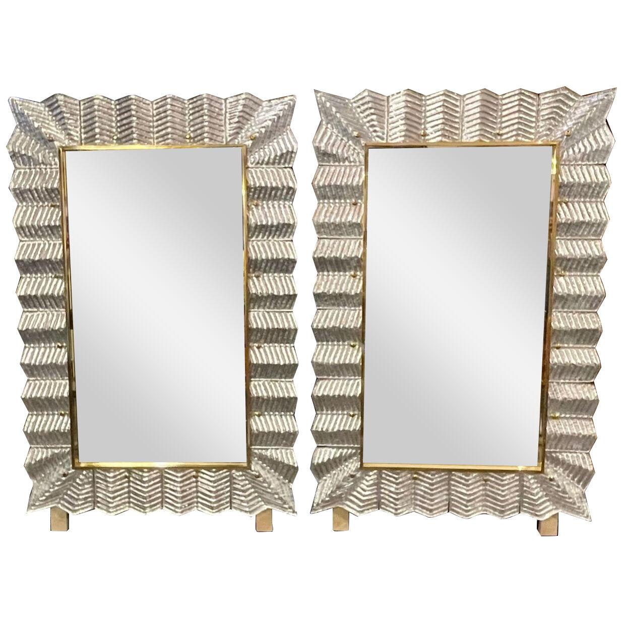Murano Zip-Zag Mirrors