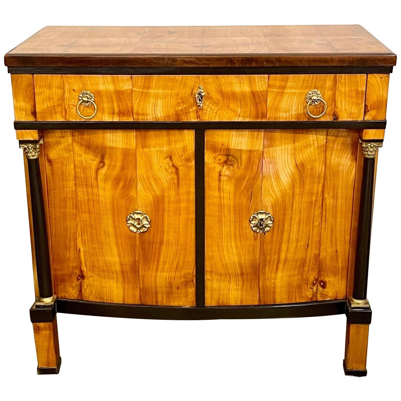 19th Century German Biedermeier Cherry Wood Cabinet