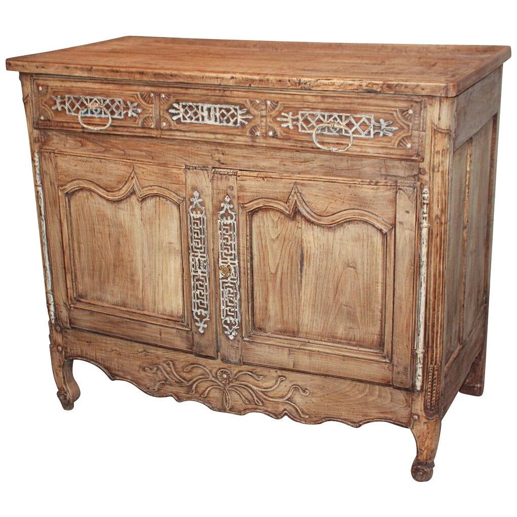 18th Century French Bleached Oak Buffet