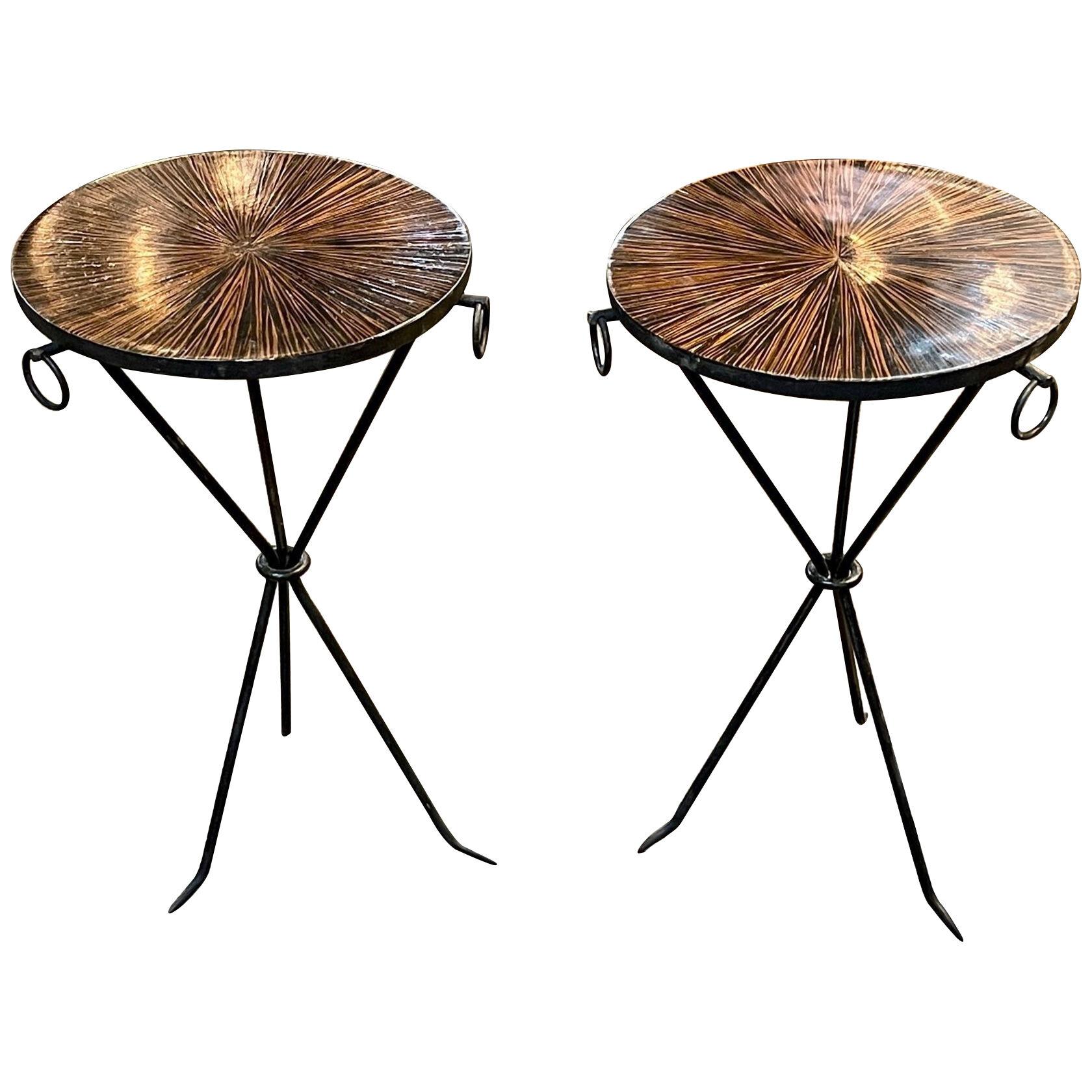 Mid-Century French Designer Drink Tables