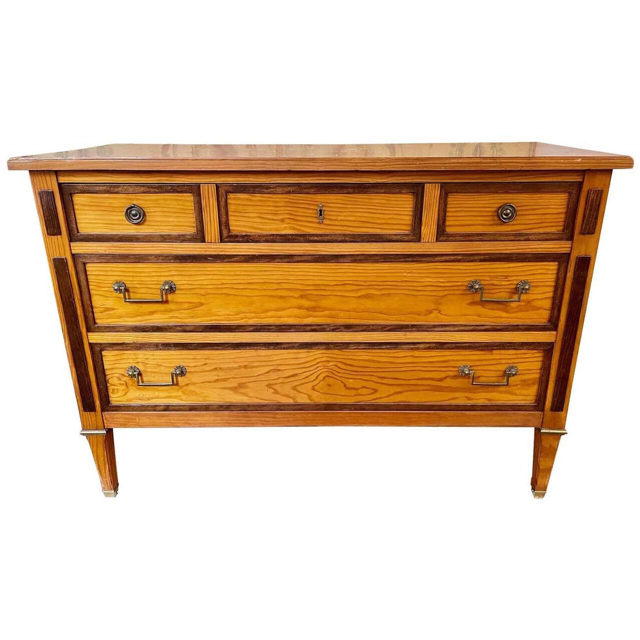 Early 20th Century French Louis XVI Maple Commode