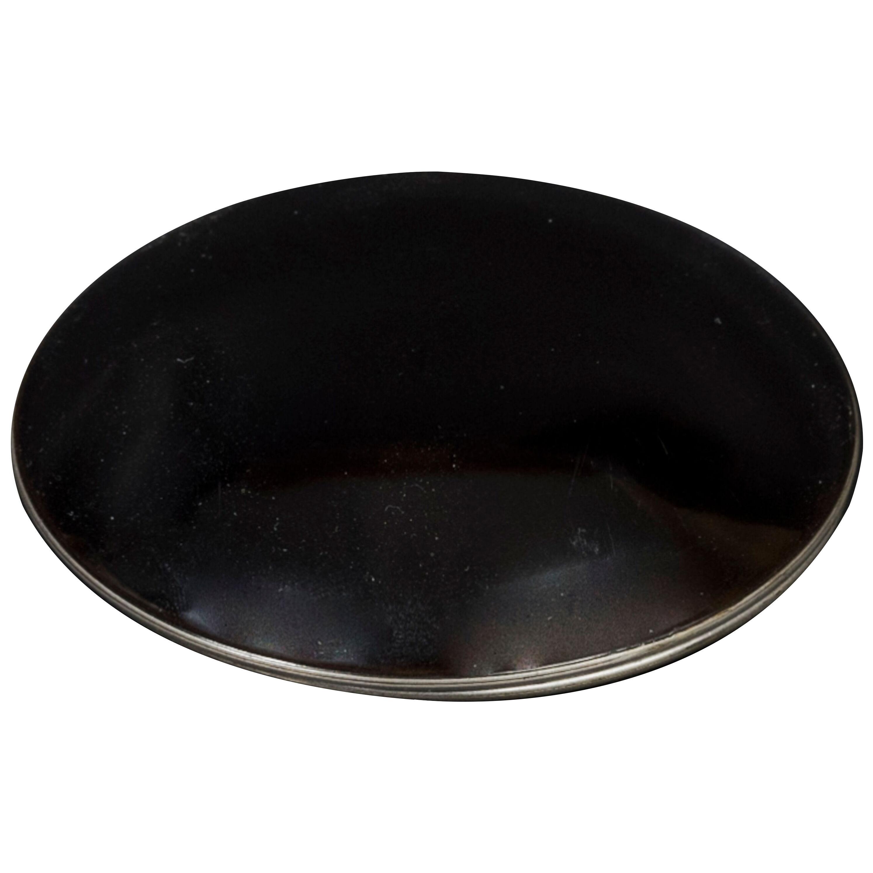 Lenticular Kobako in black lacquer