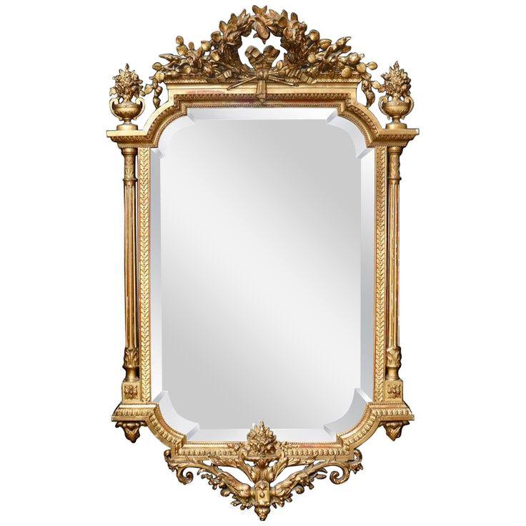 A 19th Century French Napoléon III Giltwood Mirror