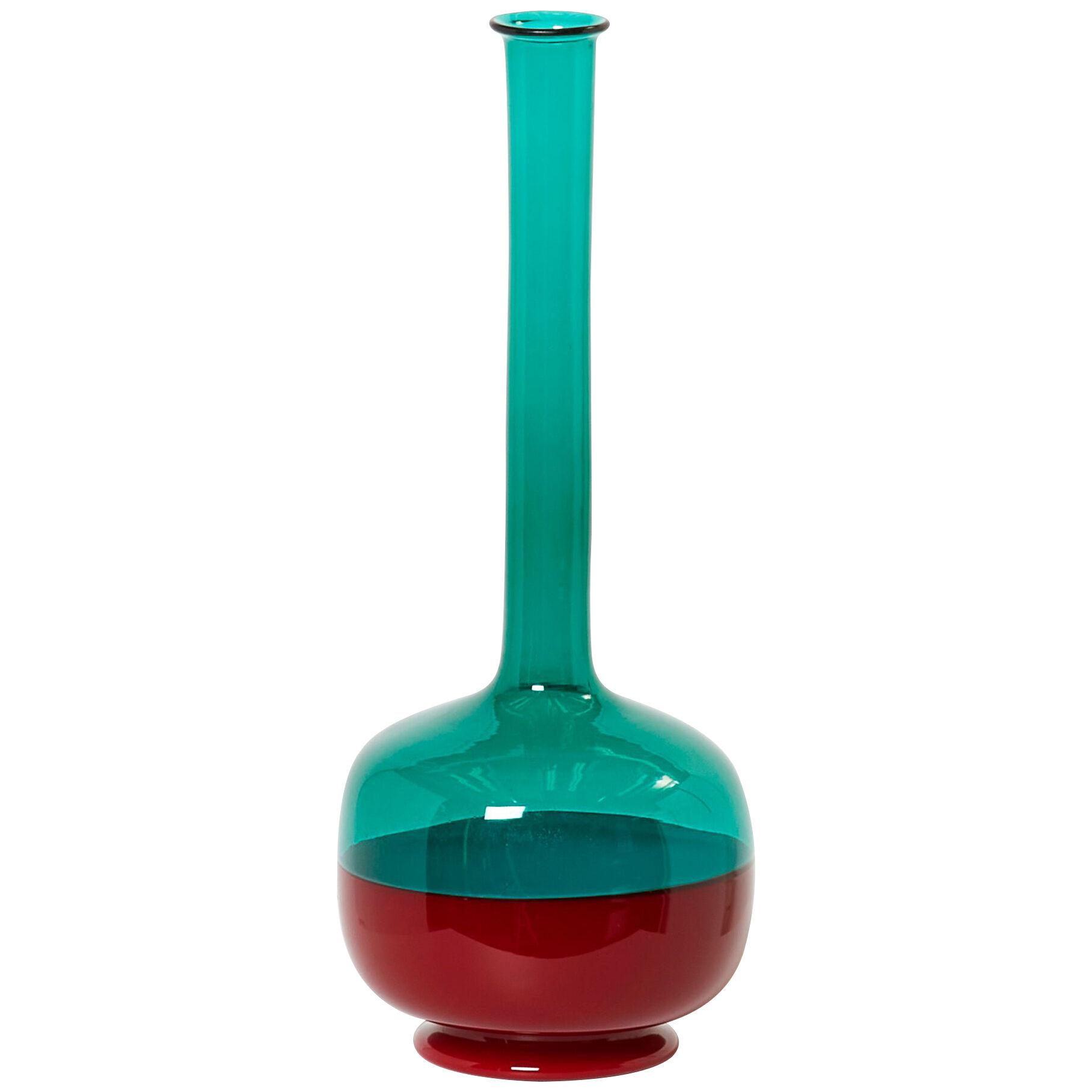 Gio Ponti Venini Murano glass bottle Morandiana series 1960s