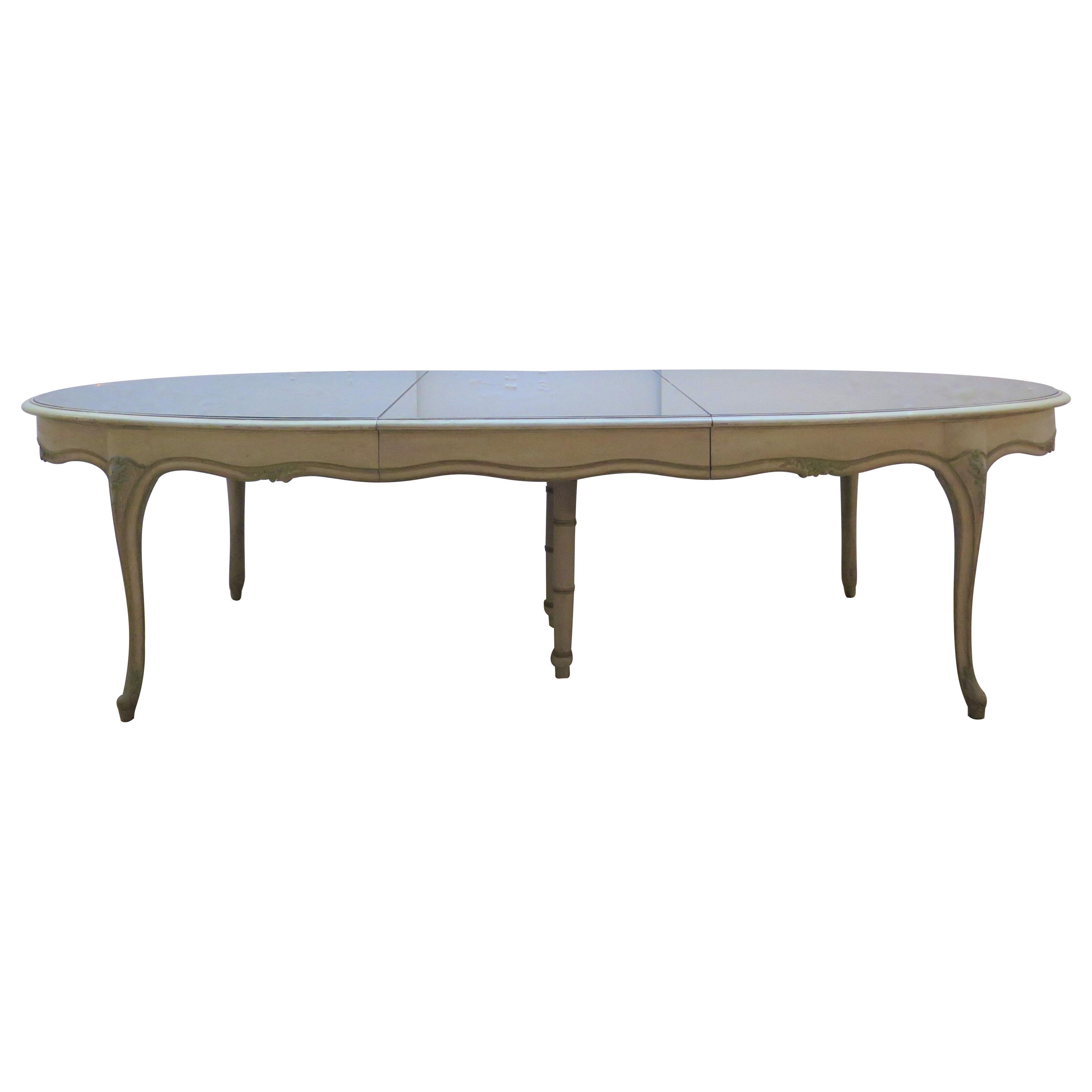 Louis XV Style Painted and Polychrome Dining Table