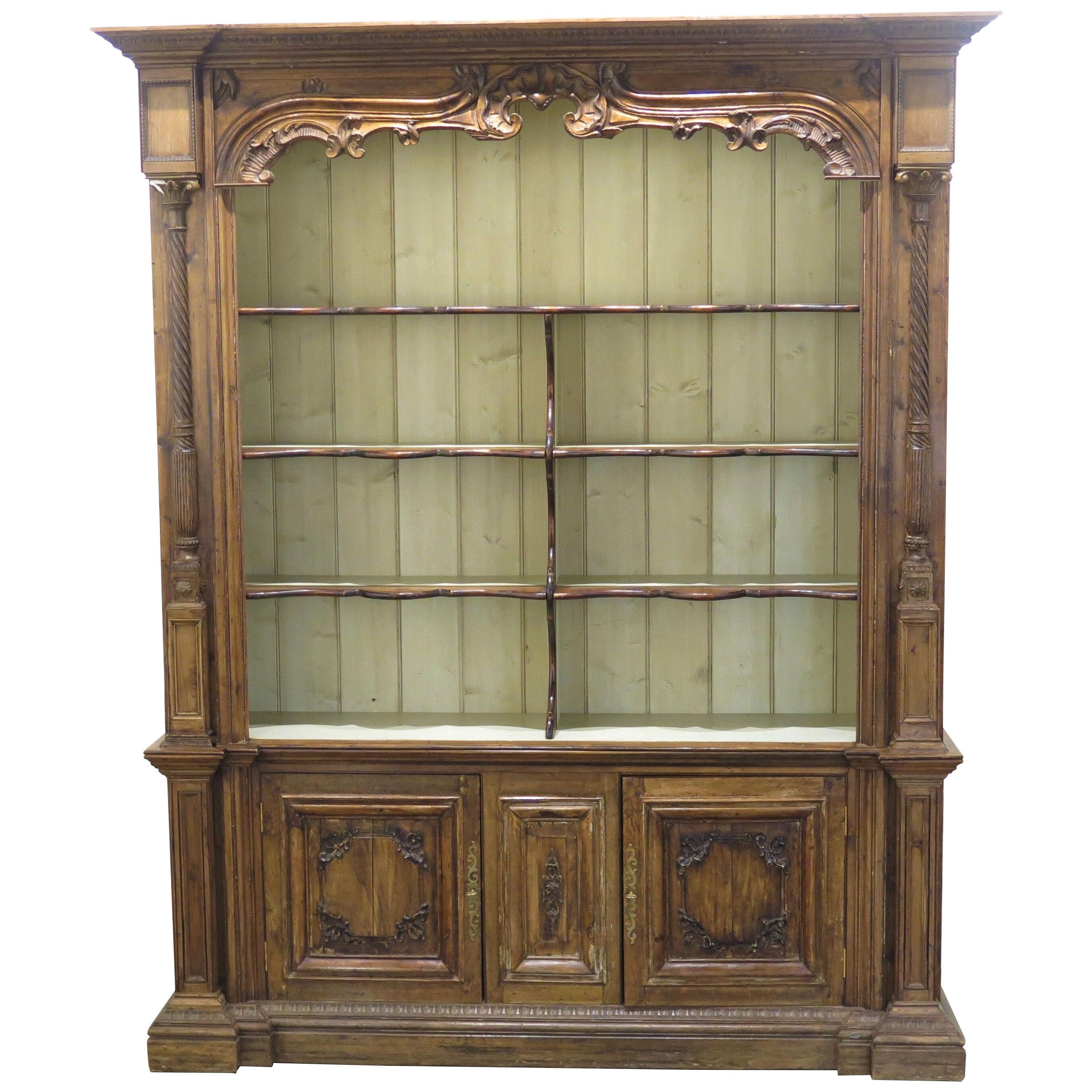 19th Century French Cupboard of Carved Walnut