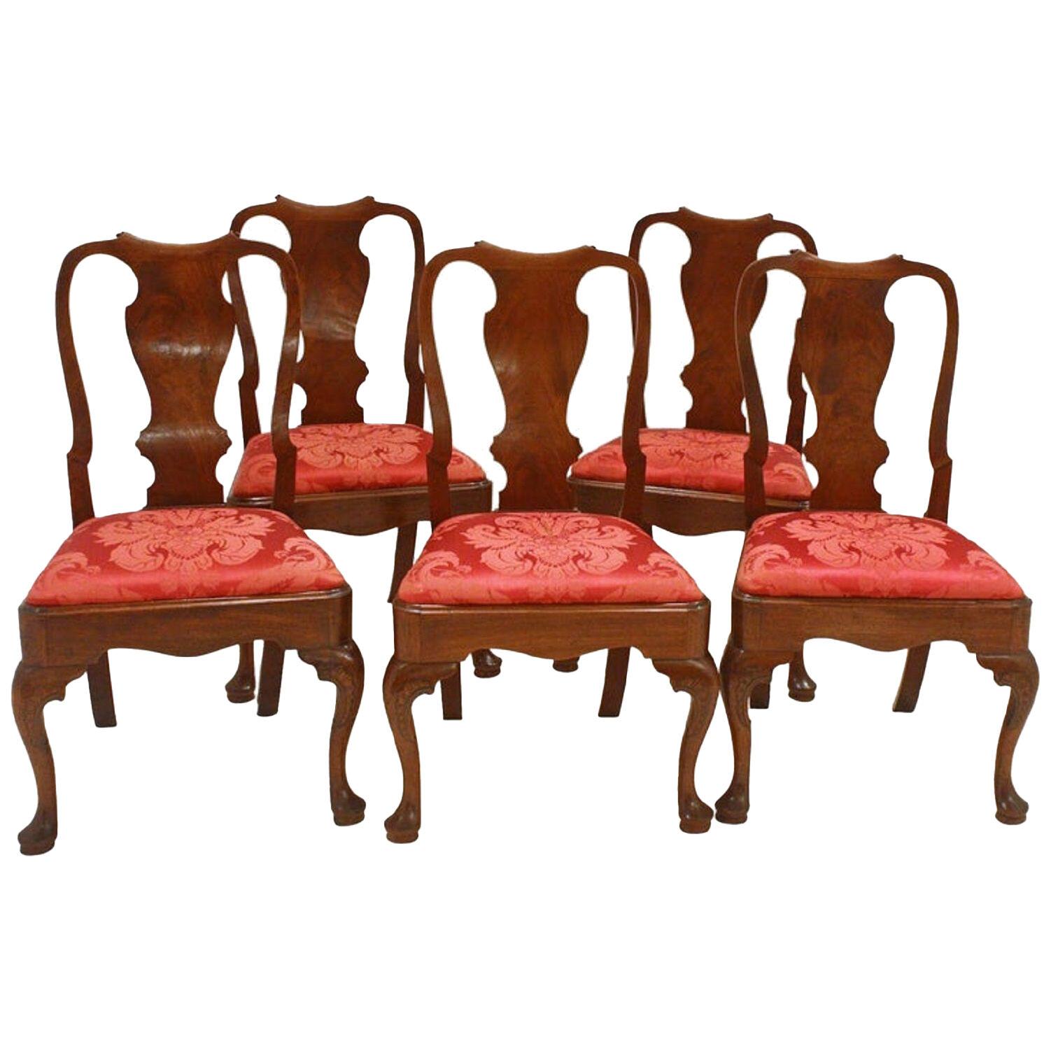 George II Side Chairs / Group of Five