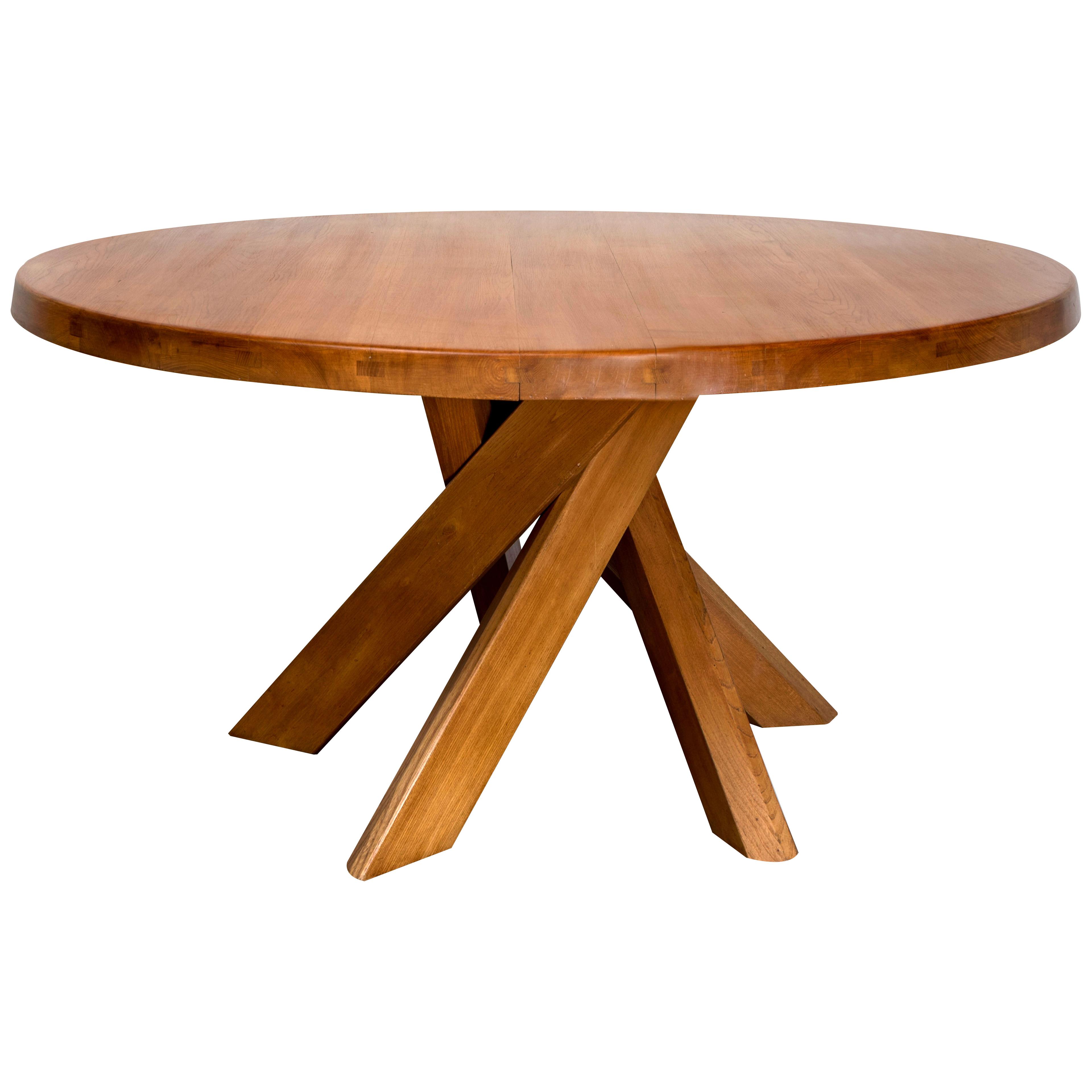 T21D Elmwood Dining Table by Pierre Chapo