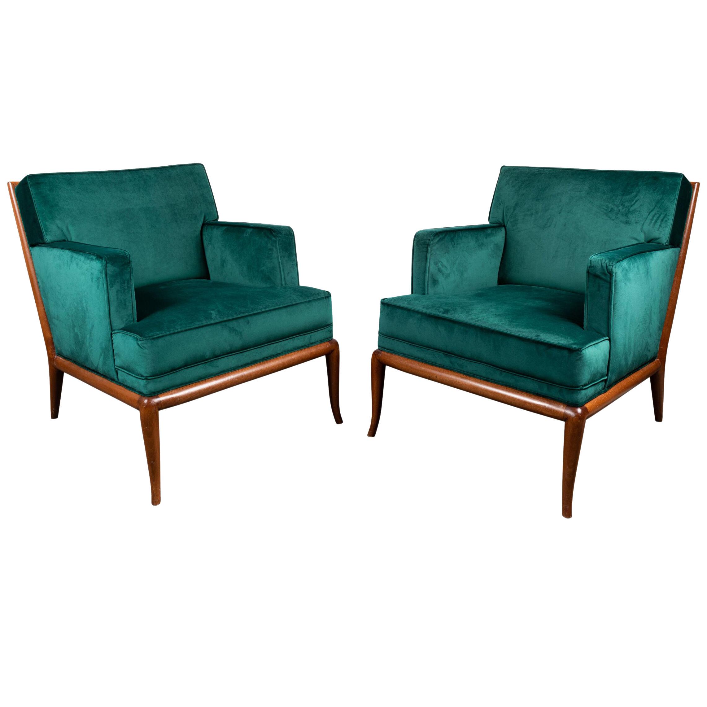  Pair of Lounge Chairs by Robsjohn-Gibbings for Widdicomb