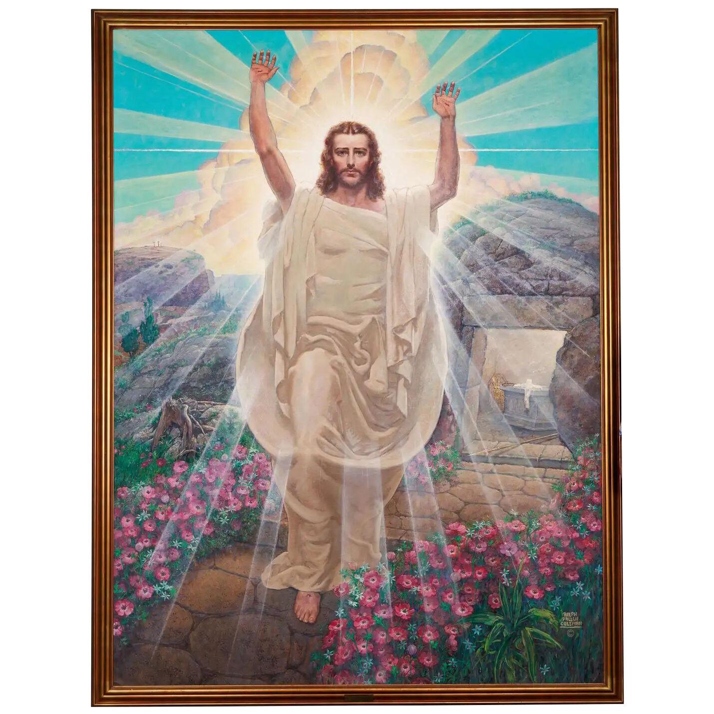 Ralph Pallen Coleman (American 1892-1968) A Monumental Painting of Jesus Christ
