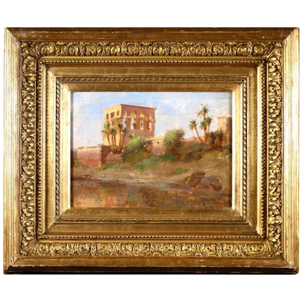 "The Kiosk of Trajan", A Rare Orientalist Landscape Painting by 