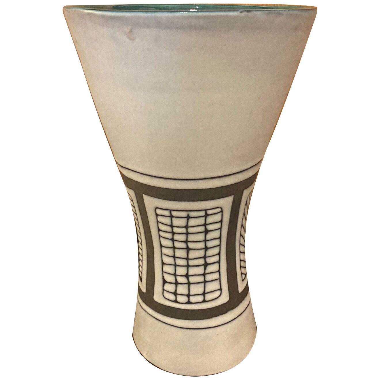"Diabolo" ceramic Vase by Roger Capron, Vallauris, France, 1960s