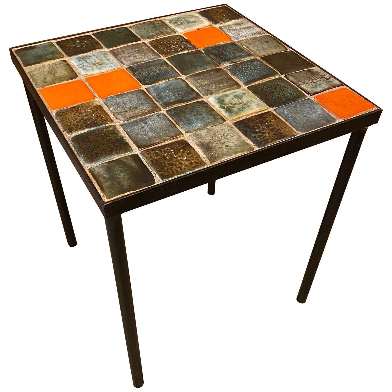 Ceramic Coffee Table by Les 2 Potiers, France, 1960s