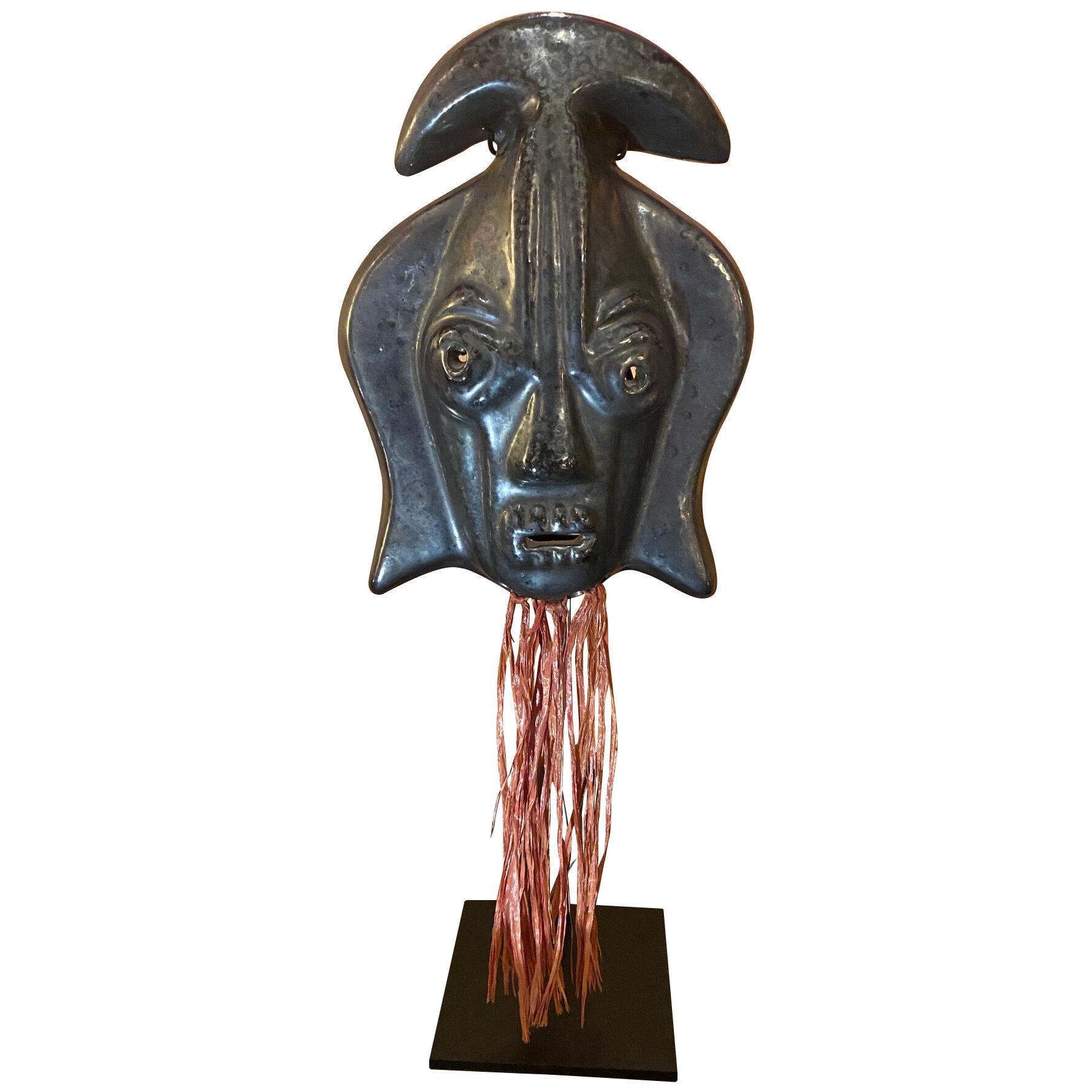 Ceramic Mask by Jaque Sagan, Vallauris, France, 1960s 