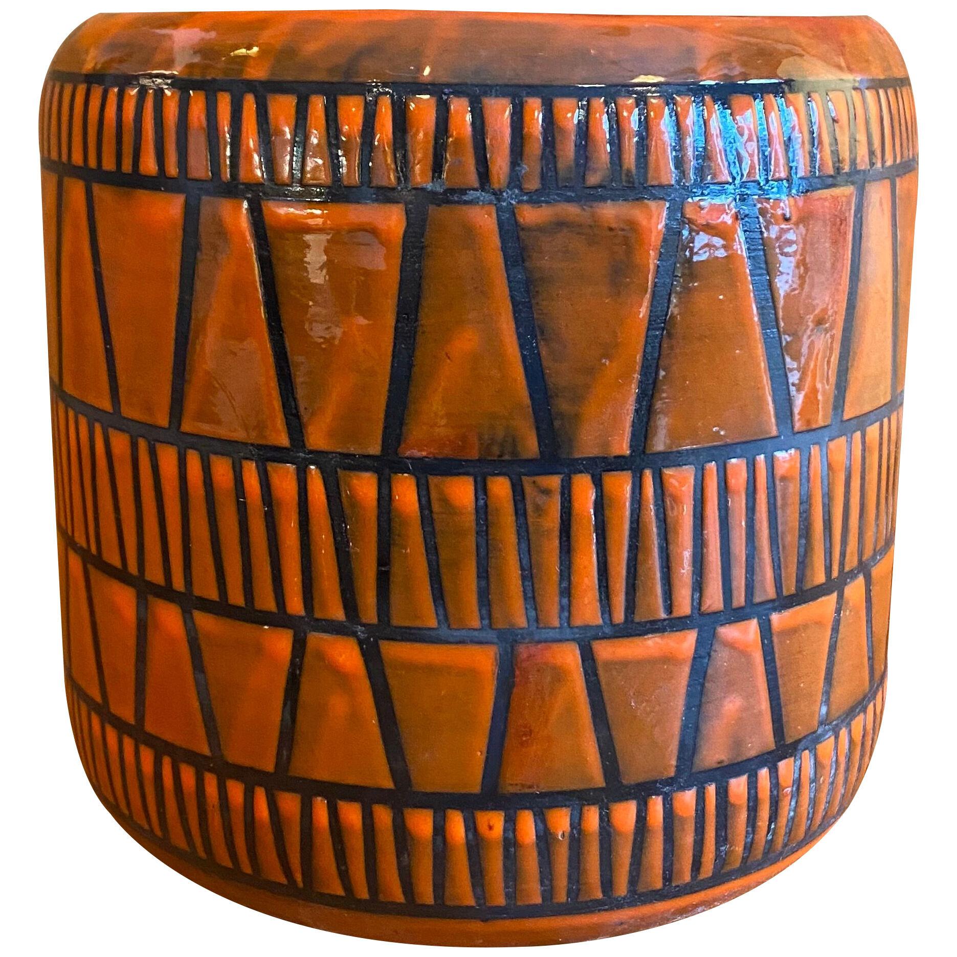 Ceramic Vase / Flowerpot by Roger Capron, France, 1960s
