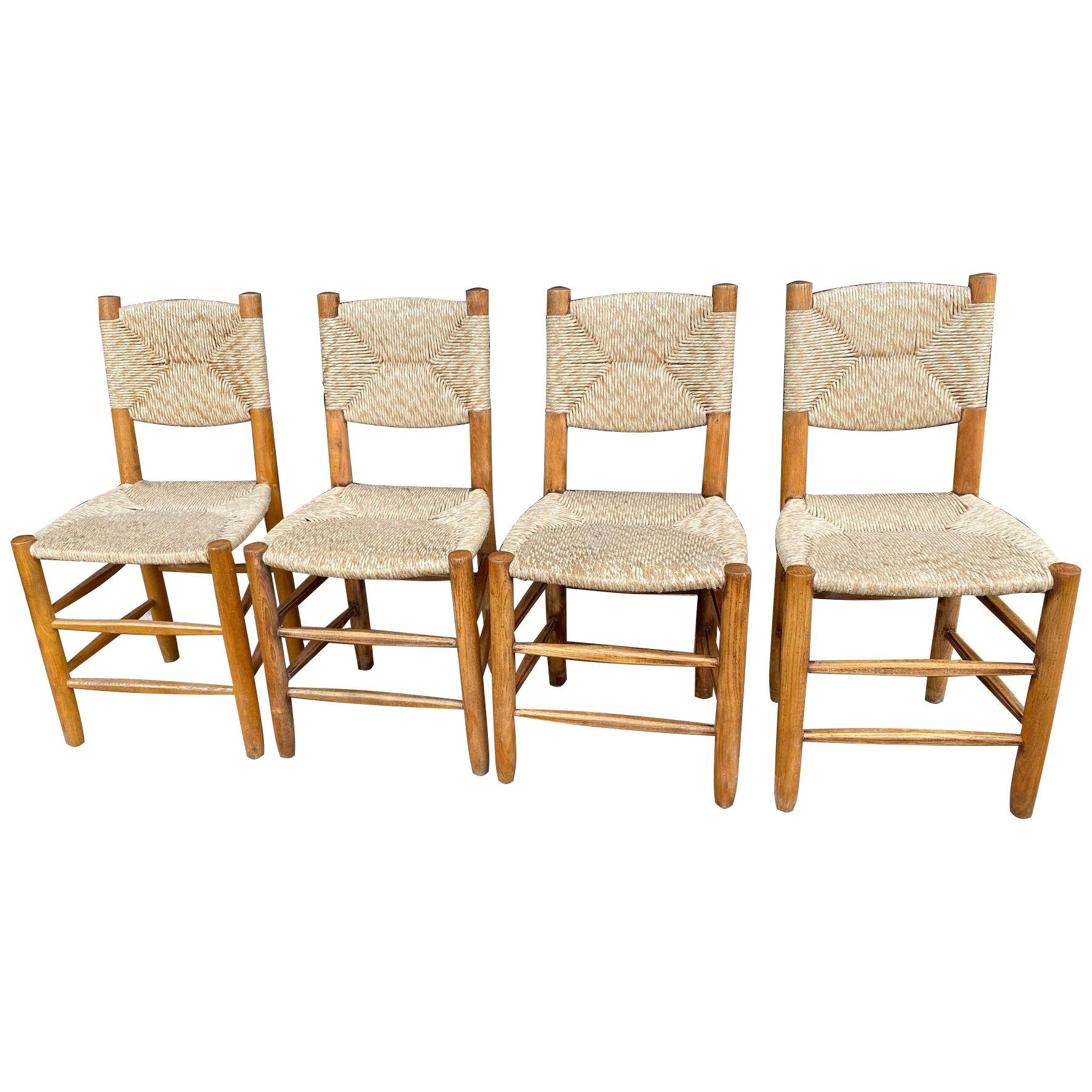 Set of four "Bauche" chairs by Charlotte Perriand, Steph Simon editions
