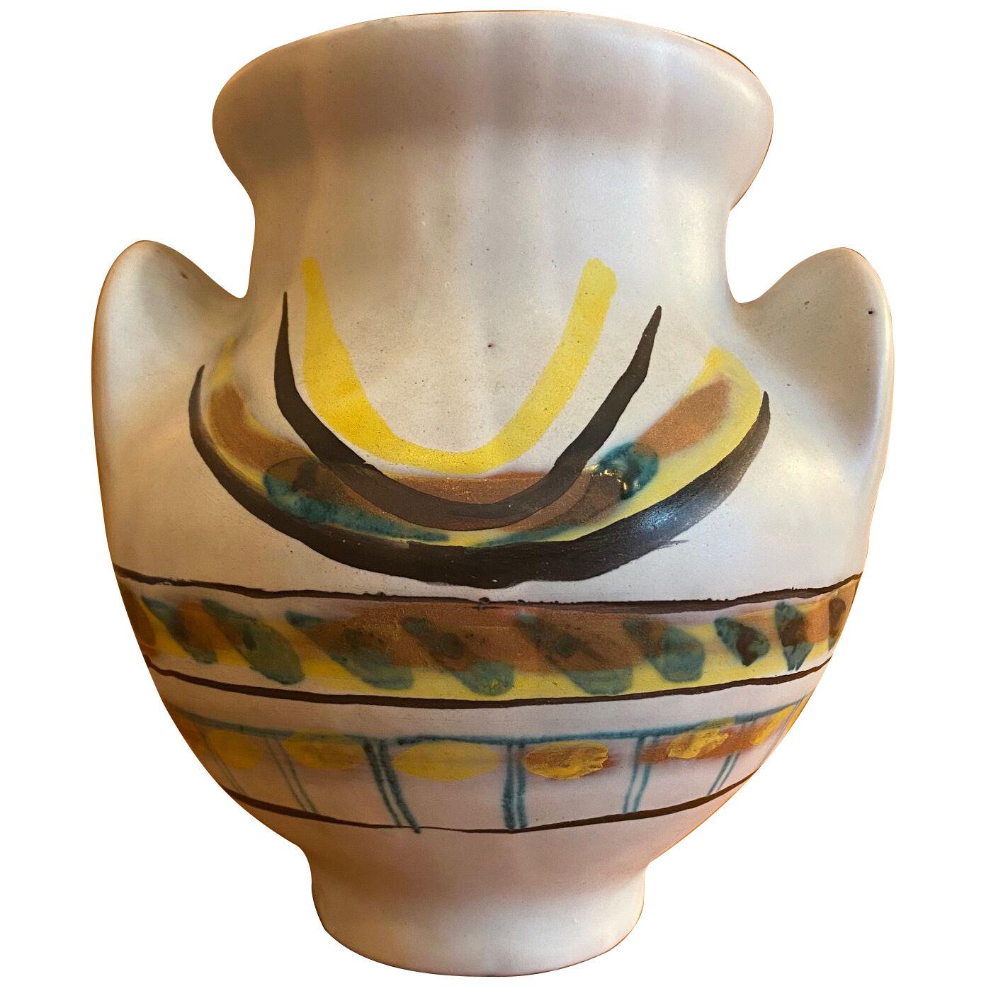 Ceramic Vase "Soleil" by Roger Capron, France, 1950s