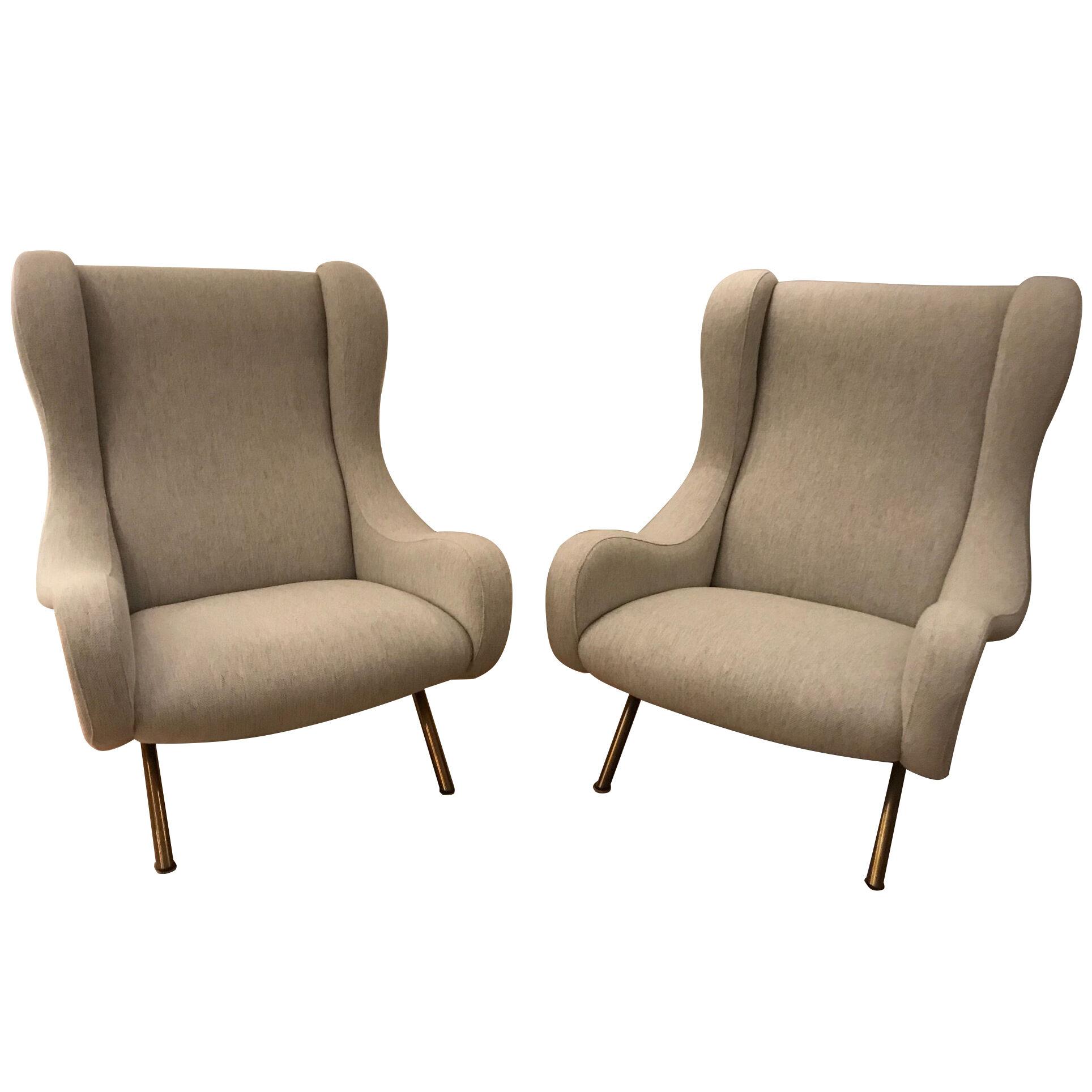 Pair of "Senior" Armchairs by Marco Zanuso for Arflex, 1950s
