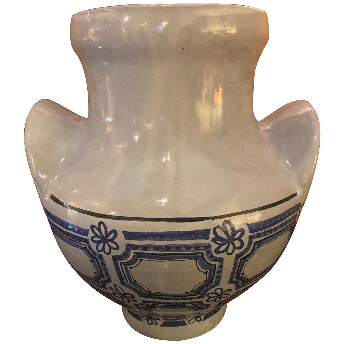 Large Roger Capron Ceramic Vase, Vallauris, France, 1950s