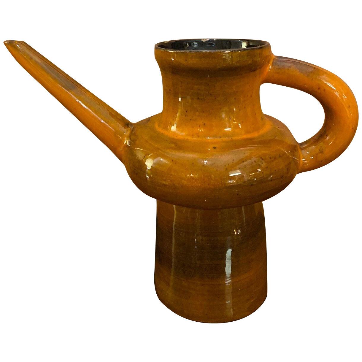 Ceramic Vase "Arrosoir" by Jean de Lespinasse, Vallauris, France, 1960s
