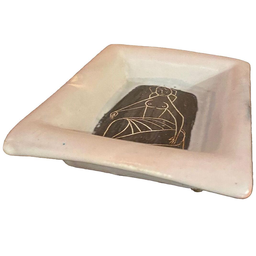 Ashtray / Ceramic plate by Roger Capron, France, Vallauris, 1960s