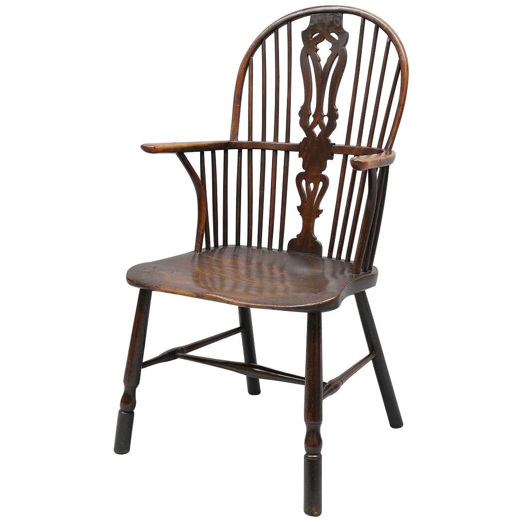 Early 19th Century Ash Hoop Back Windsor Chair