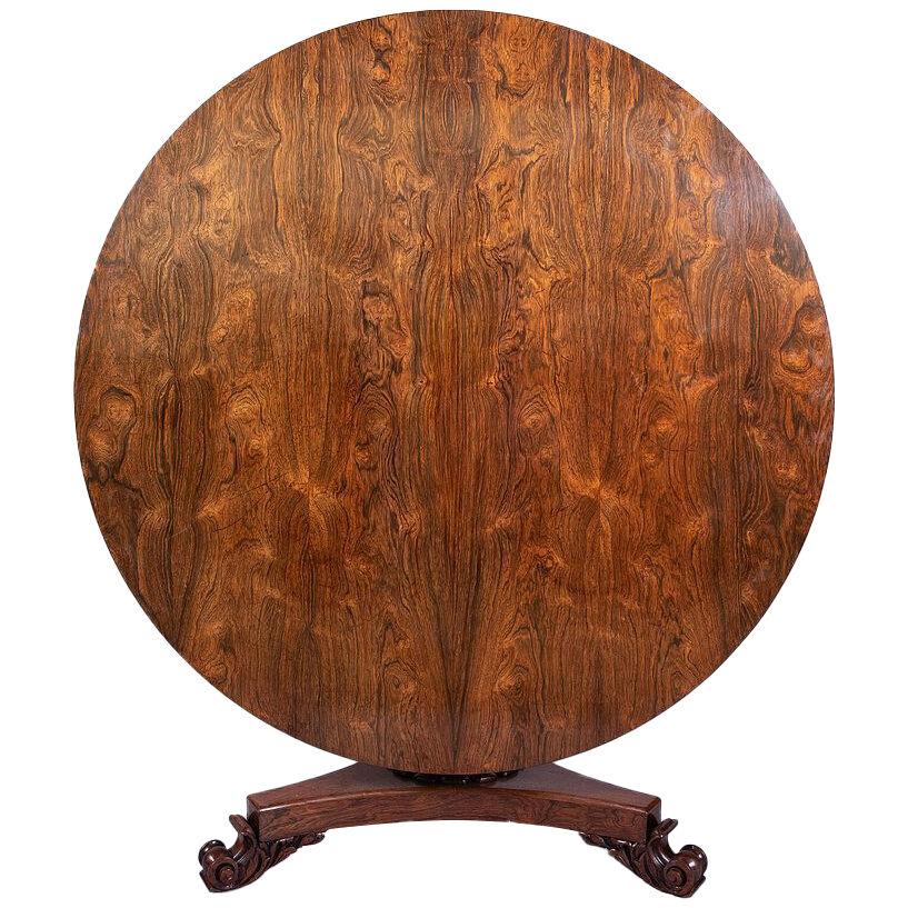 A Late Regency Rosewood Centre Table