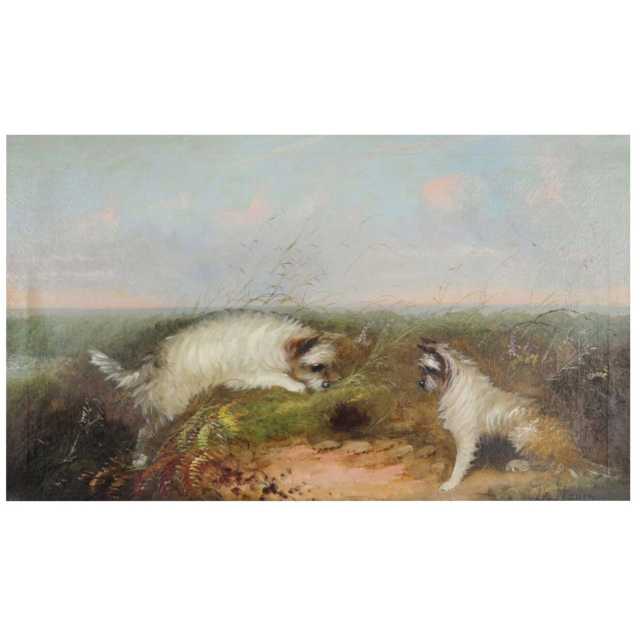 Late 19th Century Oil on Canvas by W. Warren