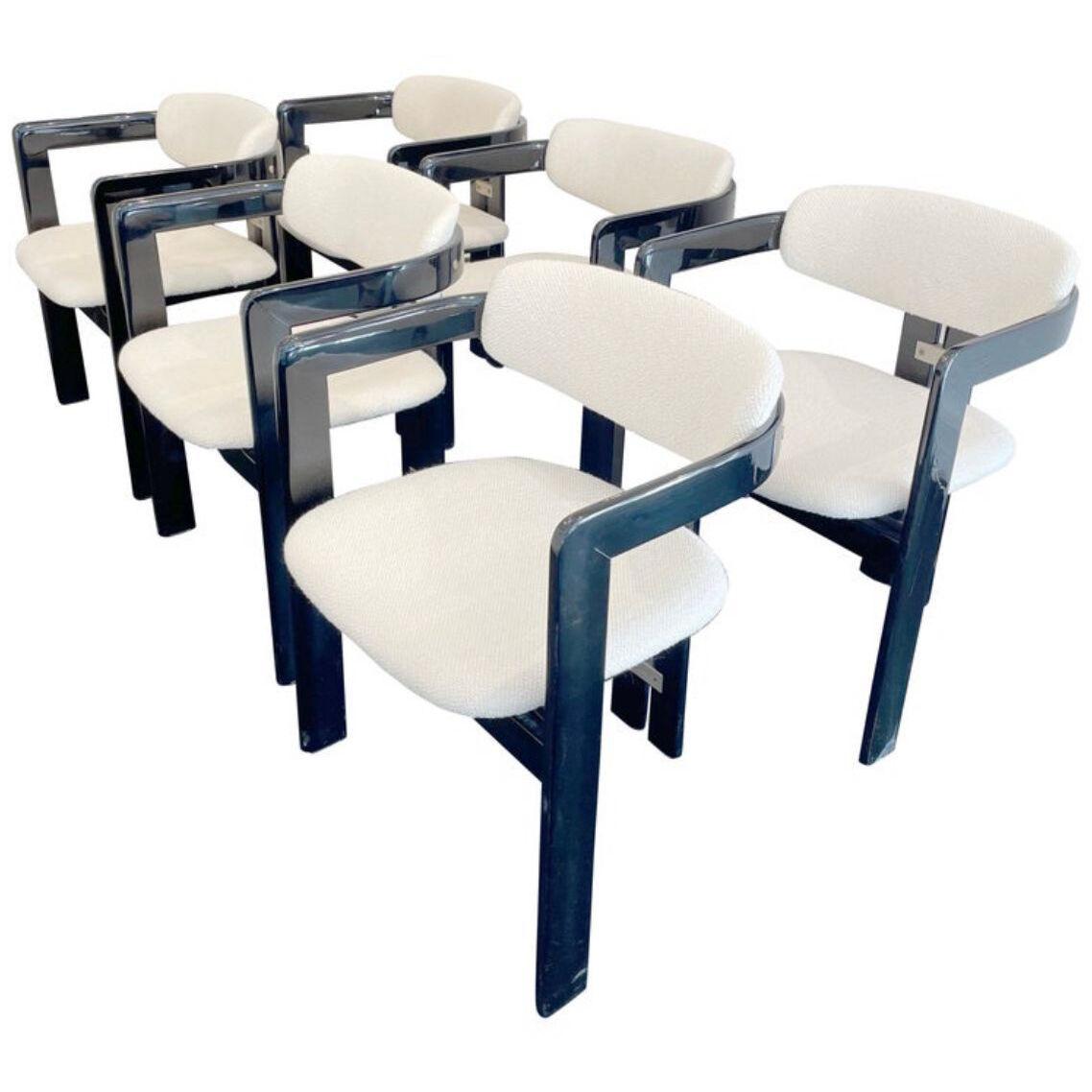 Six Pamplona chairs by Augusto Savini  1960